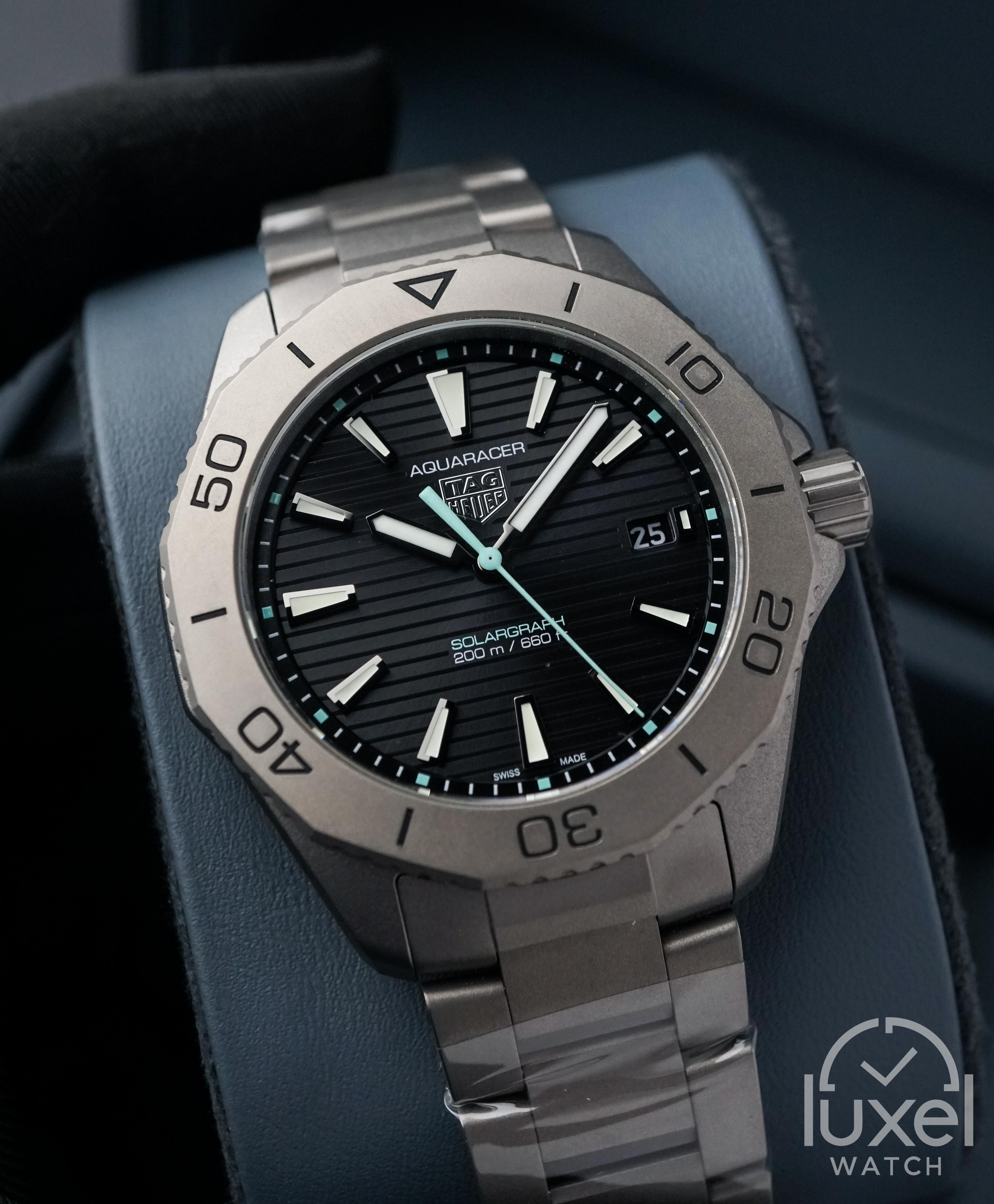 Tag Heuer Aquaracer 200 Solargraph With Black Dial Steel Bracelet WBP1180.BF0000