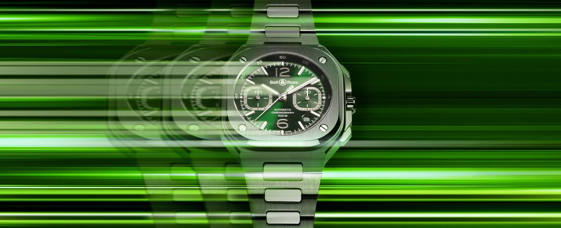 Terbaru dari Bell & Ross : BR 05 Chrono Green Steel Yang Memukau