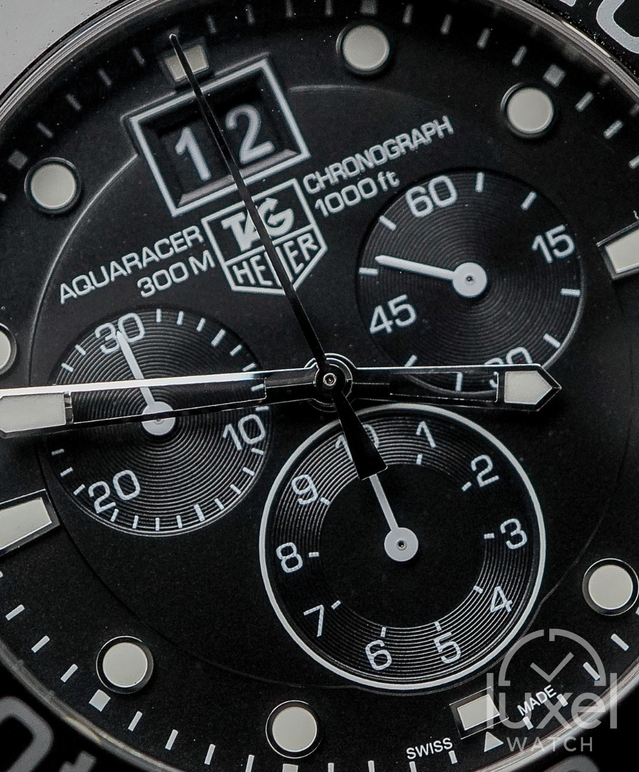 Aquaracer Grande Date Chronograph Black Dial