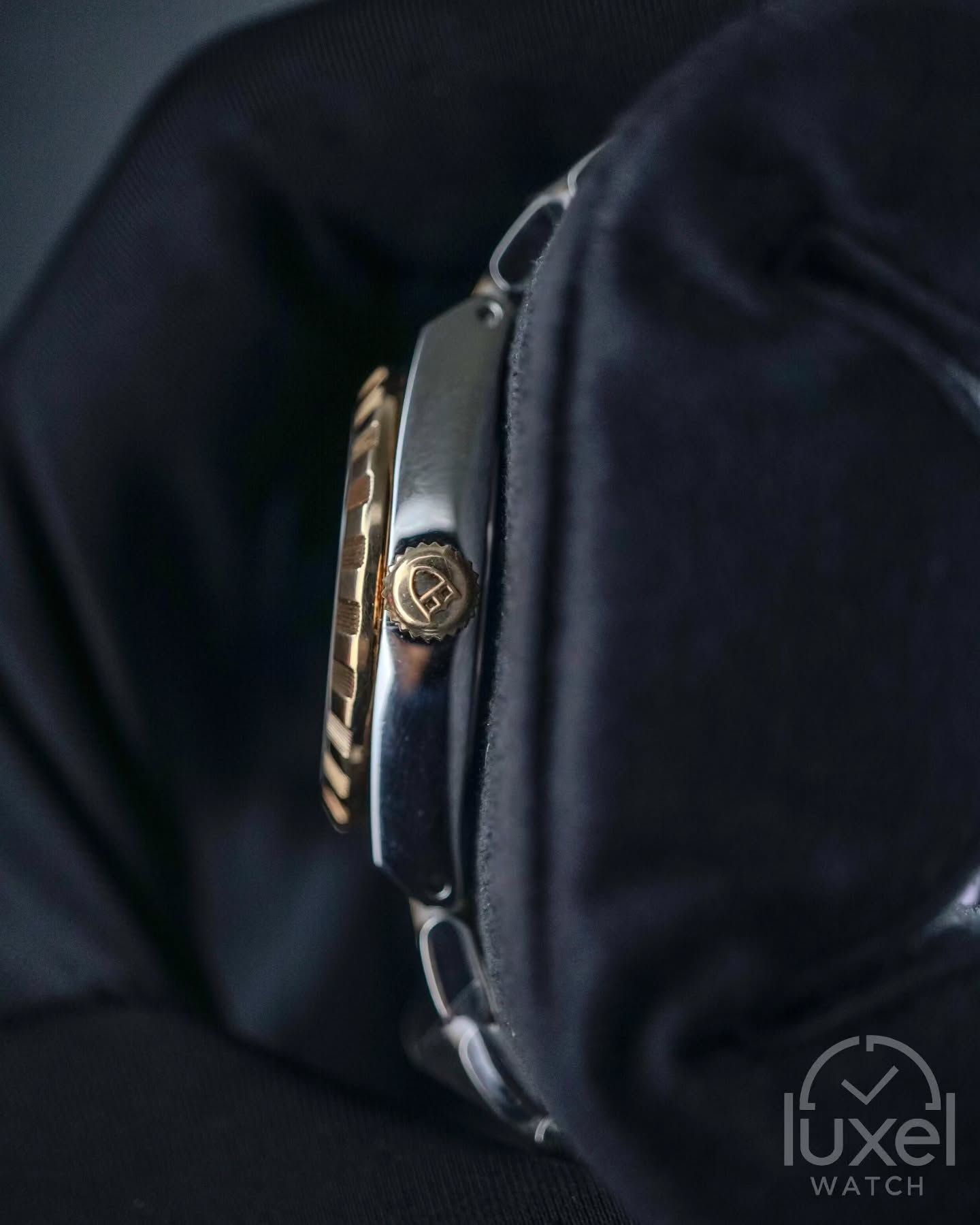Royal Black Dial 28mm Two-Tone Steel M28303-0003