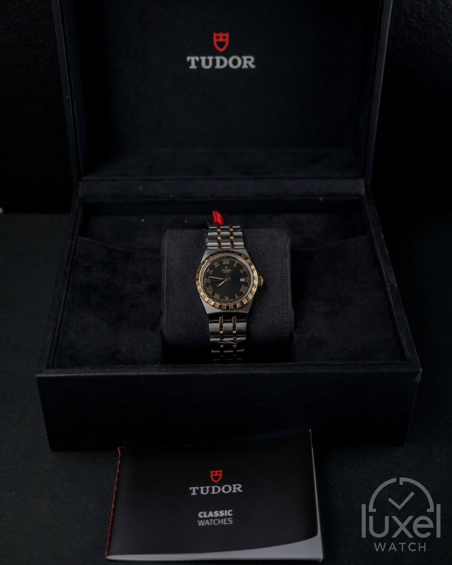 Royal Black Dial 28mm Two-Tone Steel M28303-0003
