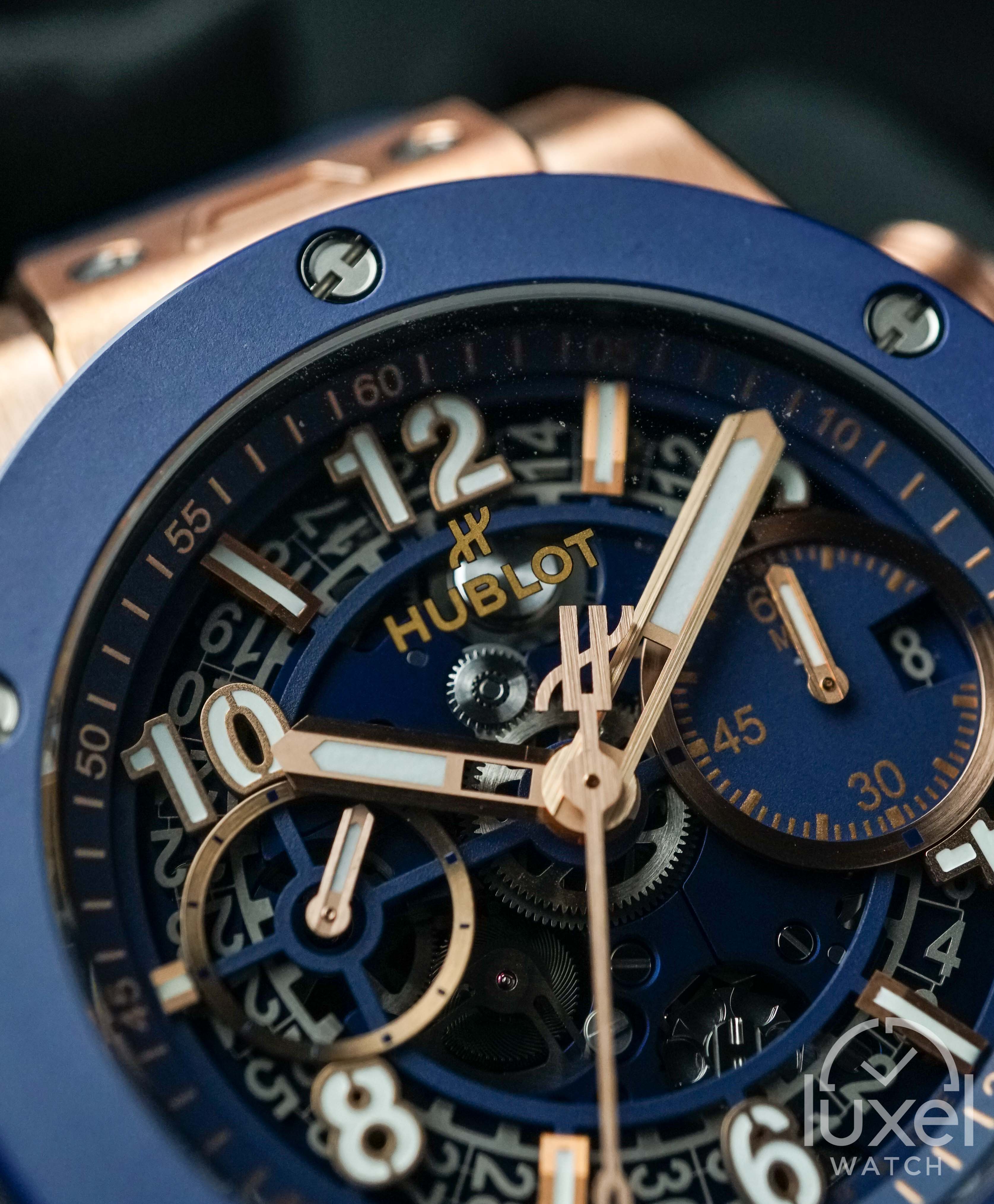 hublot Big Bang Unico King Gold Blue Ceramic 441.OL.5181.RX