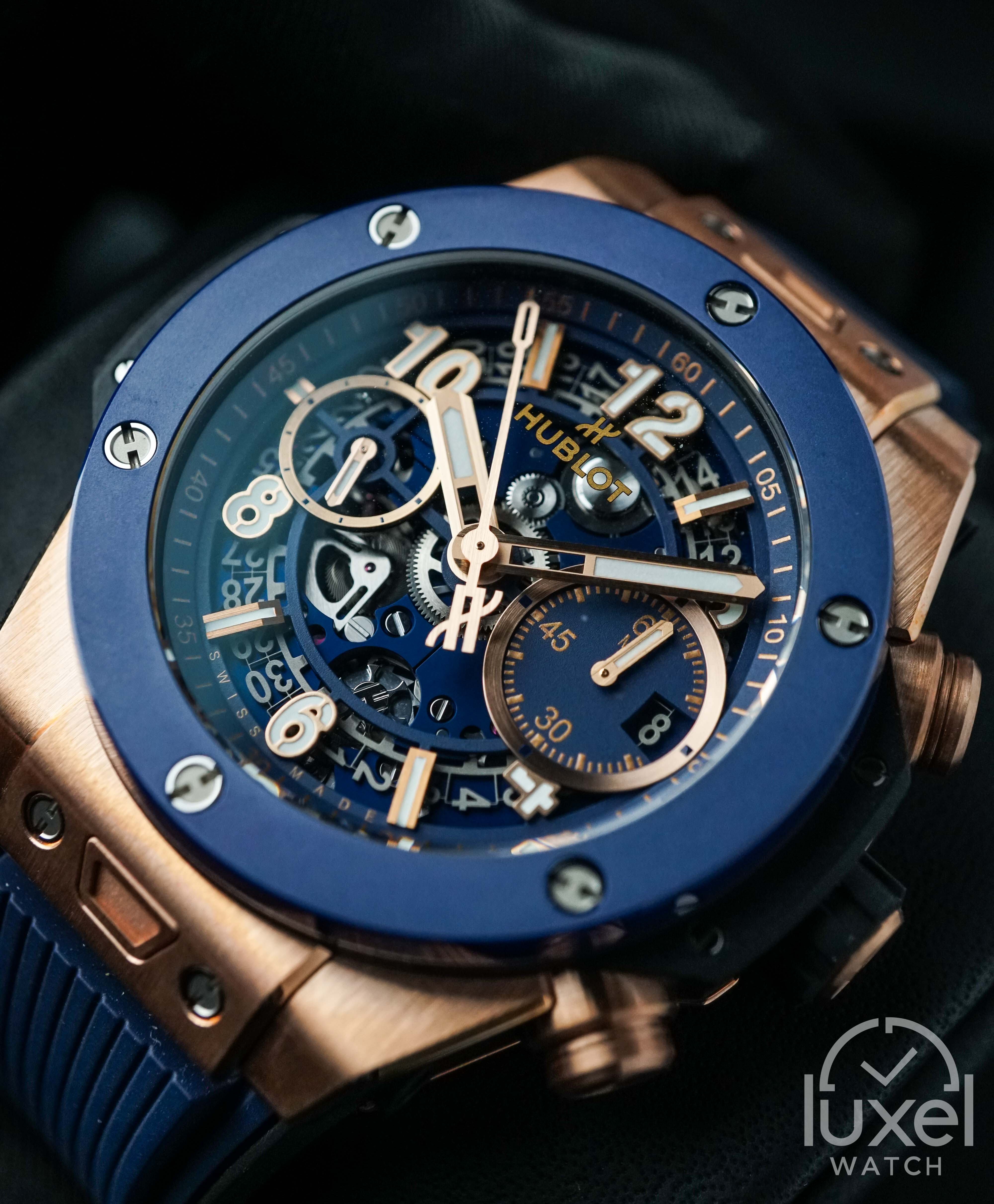 hublot Big Bang Unico King Gold Blue Ceramic 441.OL.5181.RX