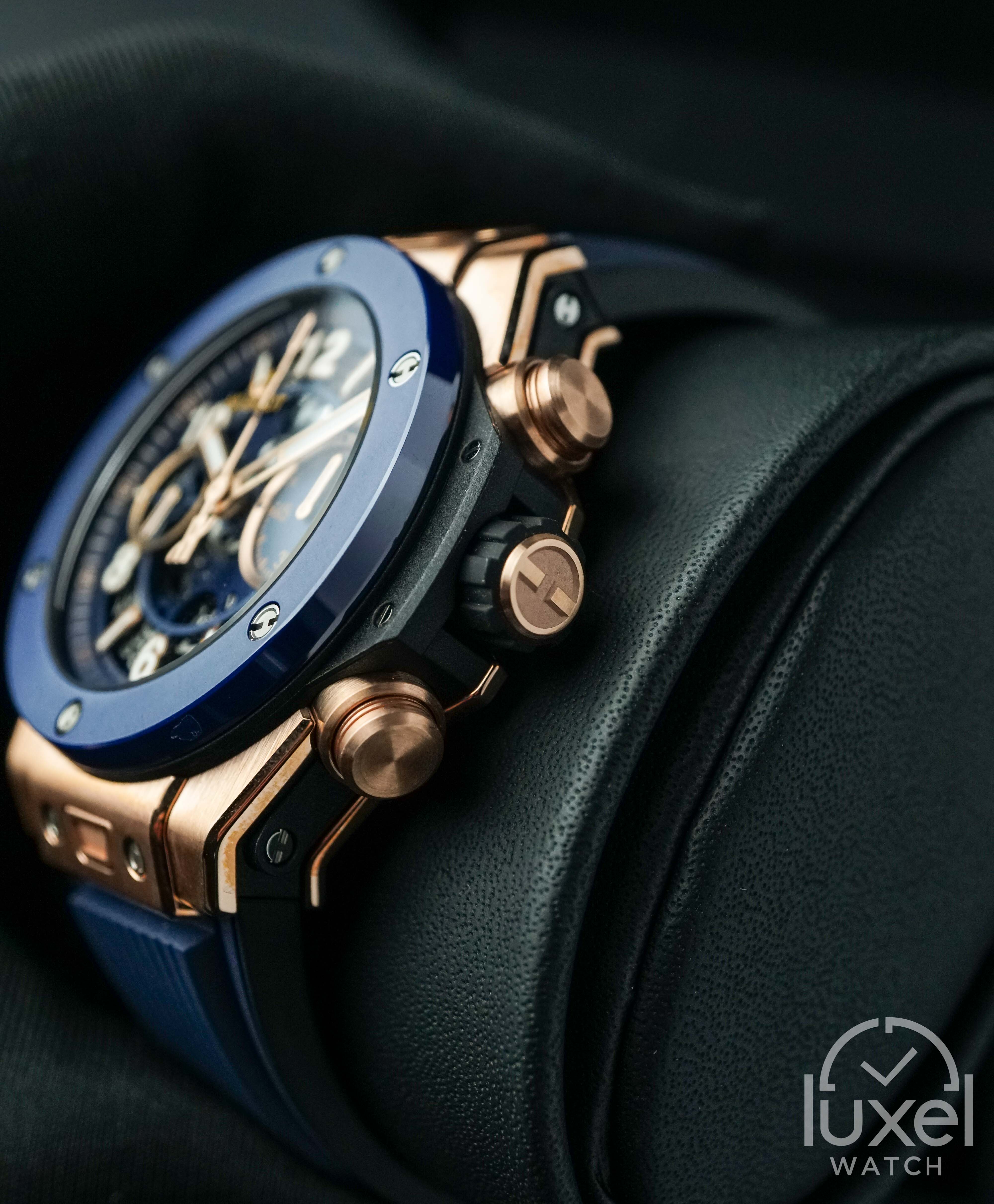 hublot Big Bang Unico King Gold Blue Ceramic 441.OL.5181.RX