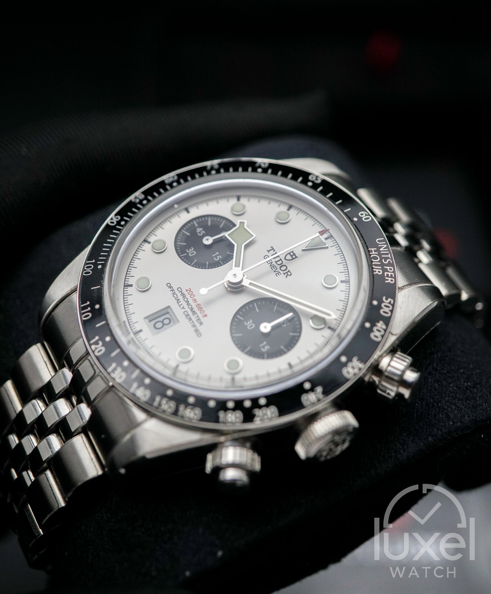 Black Bay Chrono Panda With White Dial Jubilee Steel Bracelet M79360N-0014