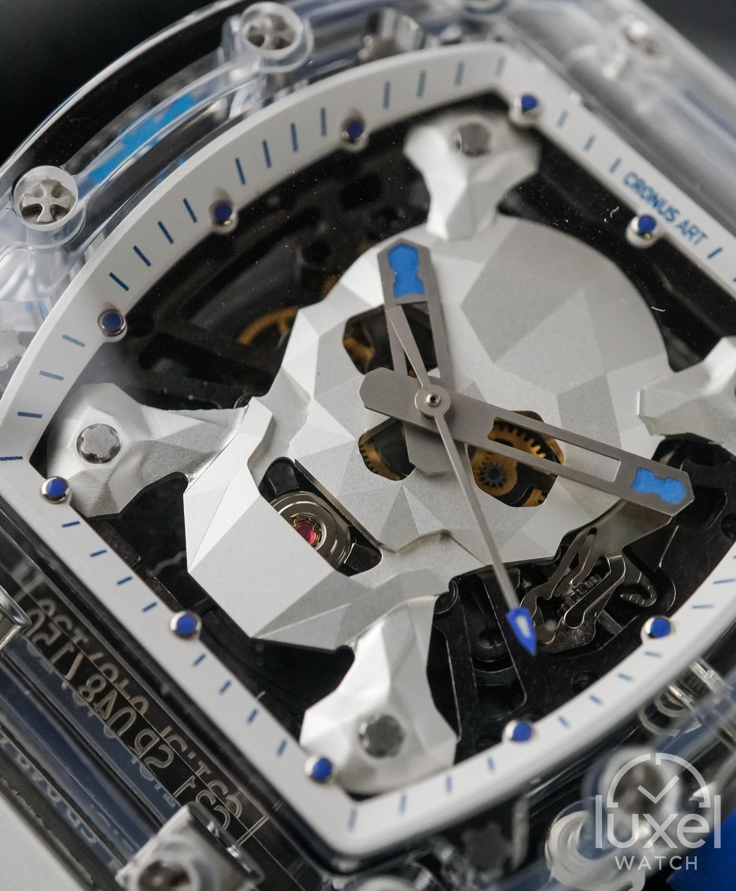 cronus art Skull White Sapphire Limited Edition 50mm x 42mm Sapphire Case C31.SP.W