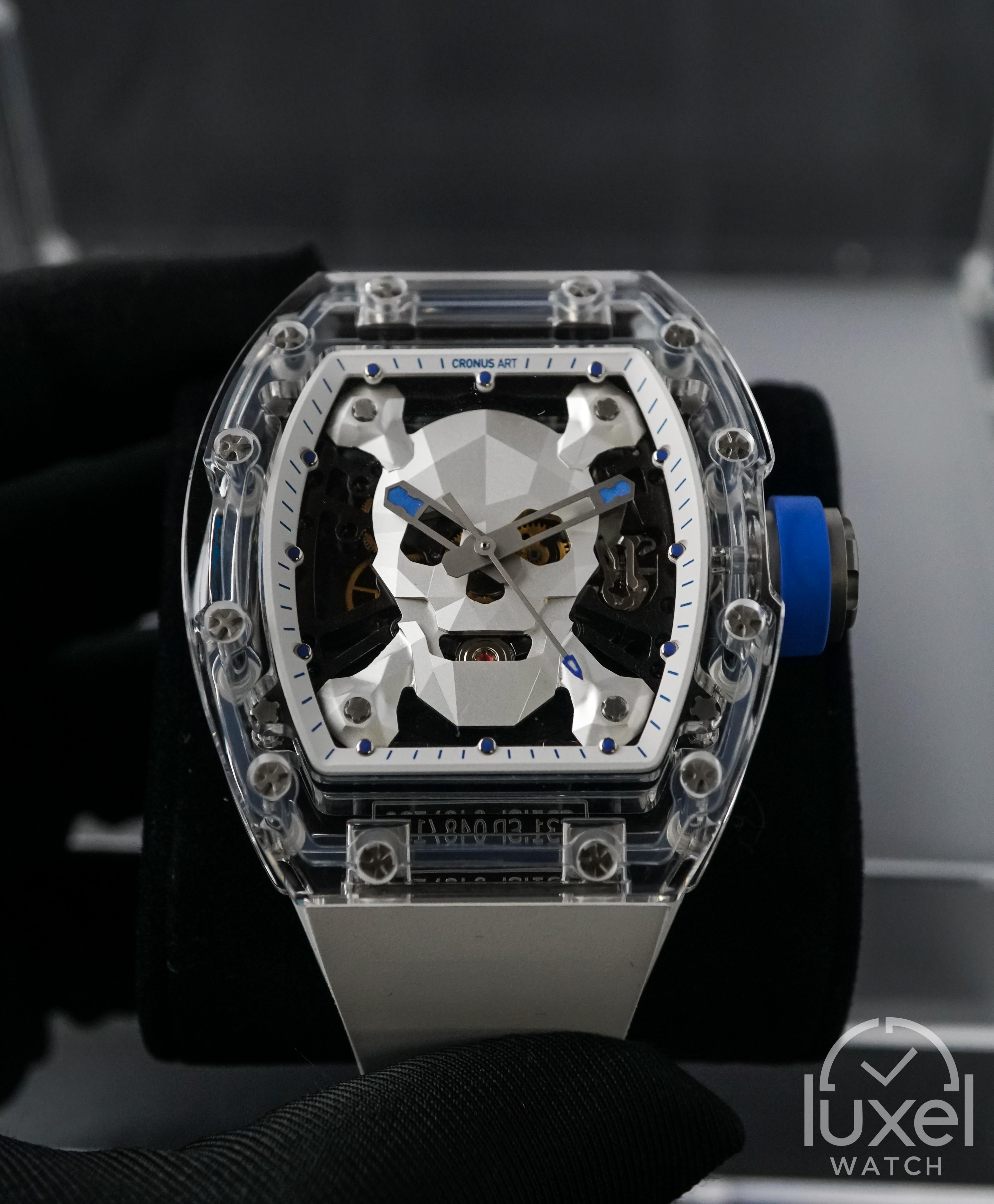 cronus art Skull White Sapphire Limited Edition 50mm x 42mm Sapphire Case C31.SP.W