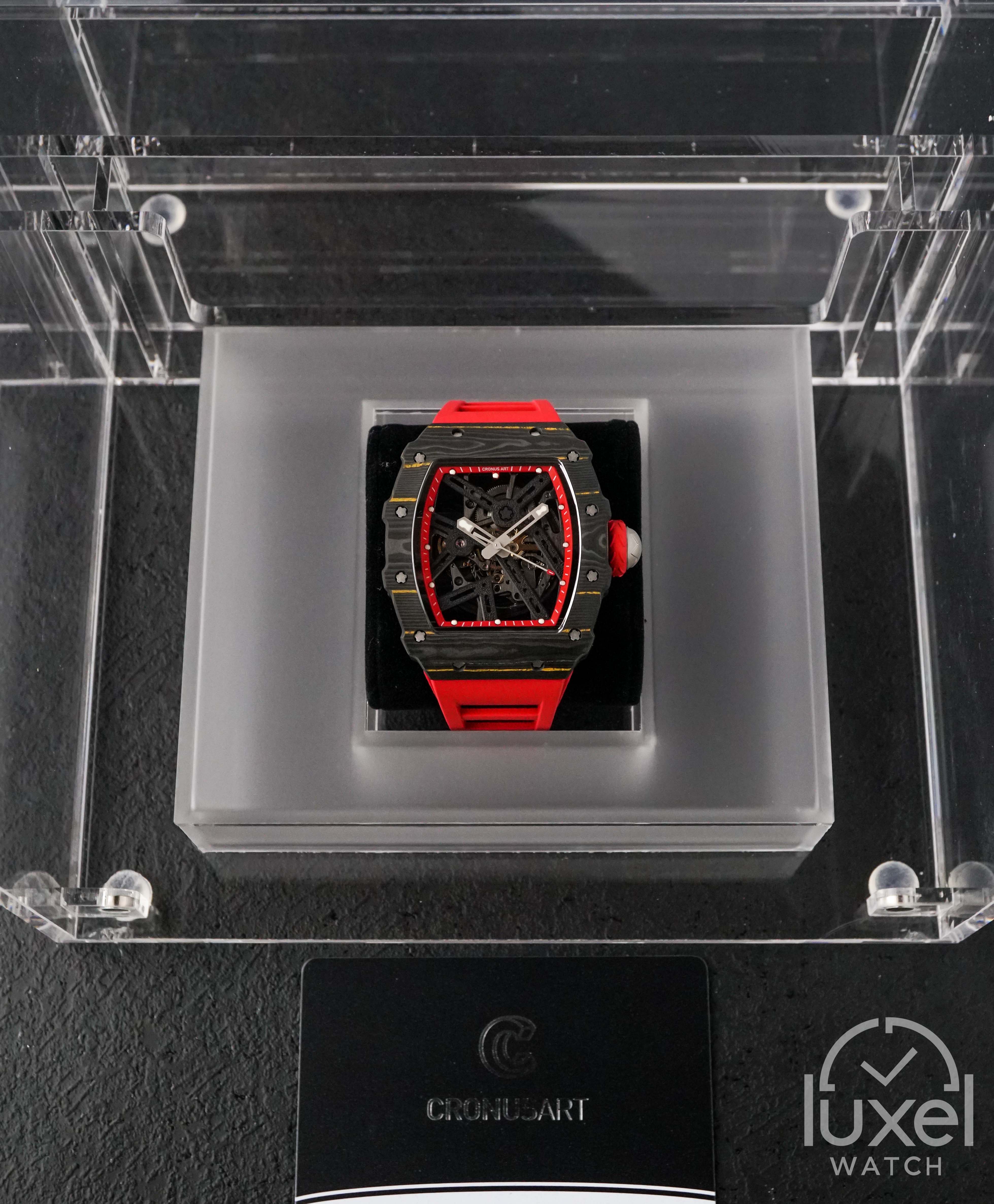 cronus art NTPT Carbon Fiber Silverstone Circuit Red Black NTPT Carbon Fiber Case CM002-12H