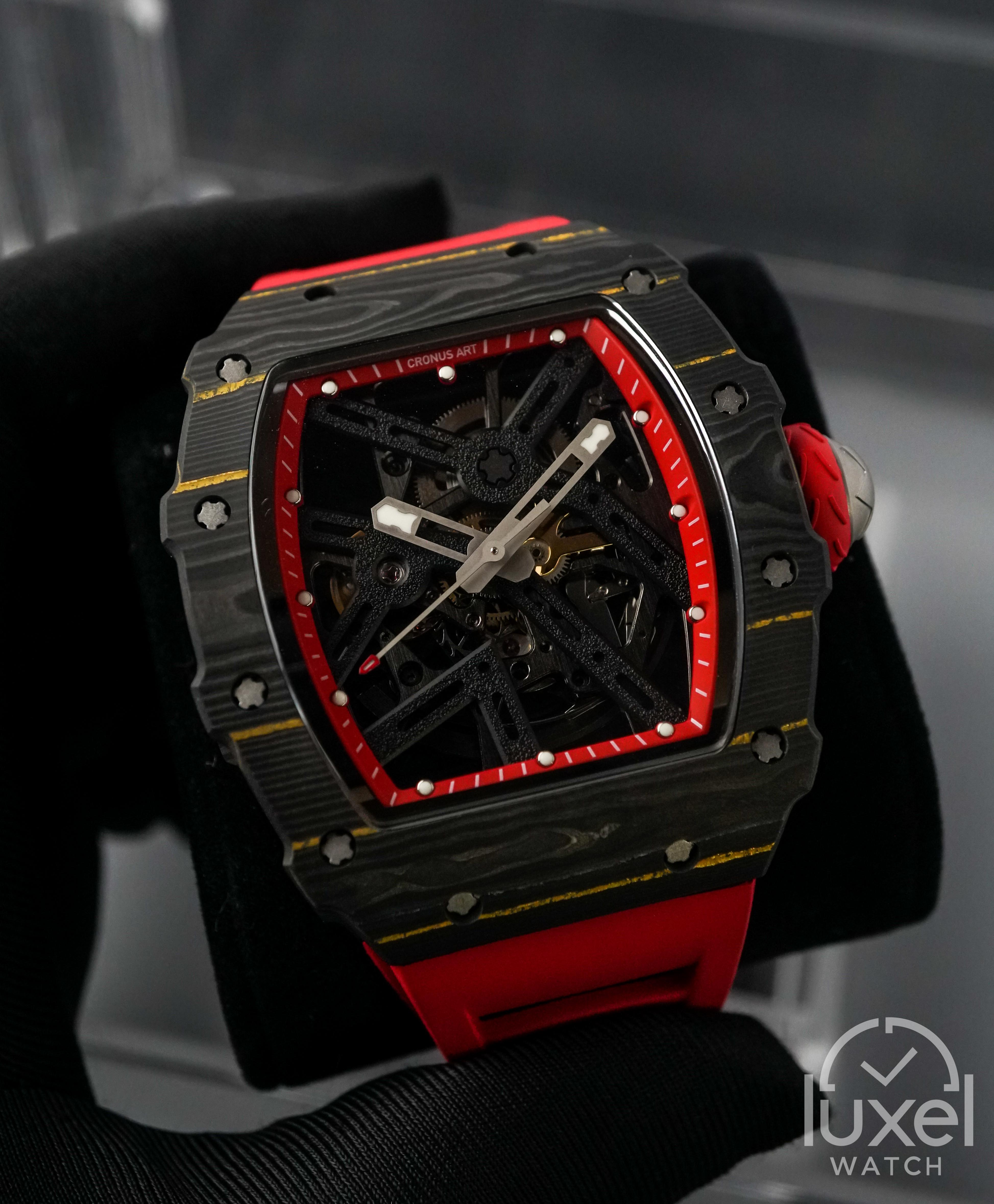 cronus art NTPT Carbon Fiber Silverstone Circuit Red Black NTPT Carbon Fiber Case CM002-12H