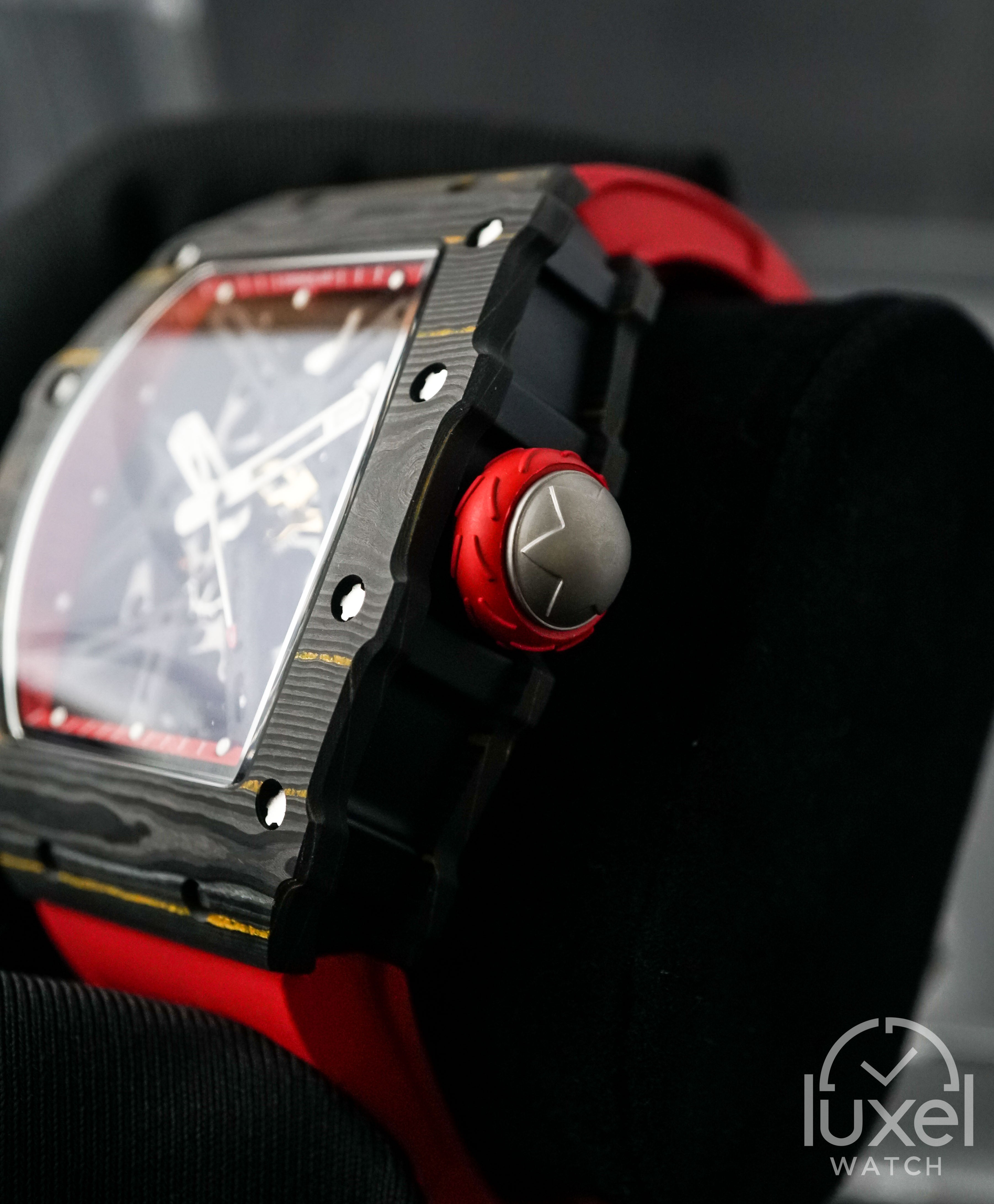 cronus art NTPT Carbon Fiber Silverstone Circuit Red Black NTPT Carbon Fiber Case CM002-12H