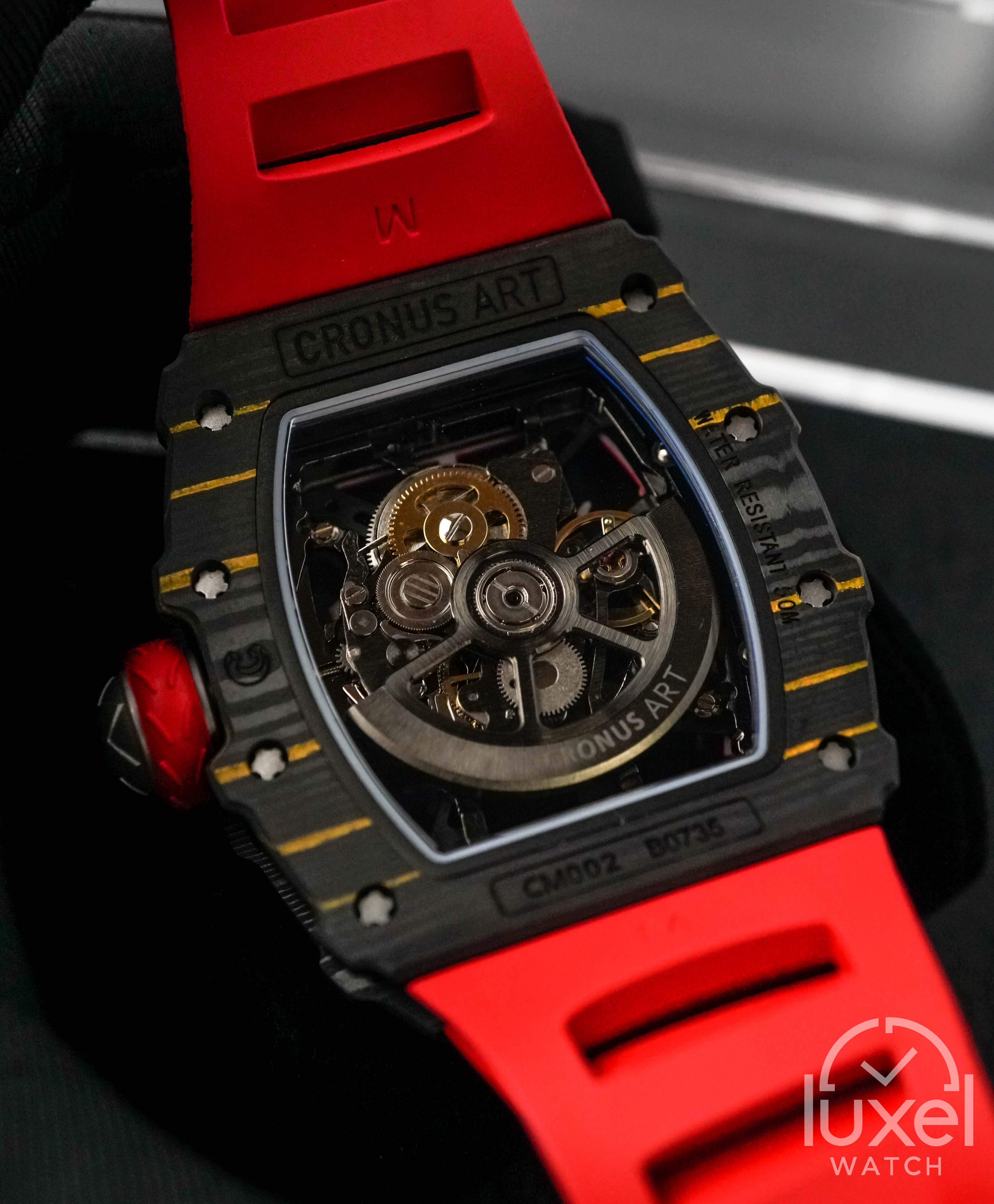 cronus art NTPT Carbon Fiber Silverstone Circuit Red Black NTPT Carbon Fiber Case CM002-12H