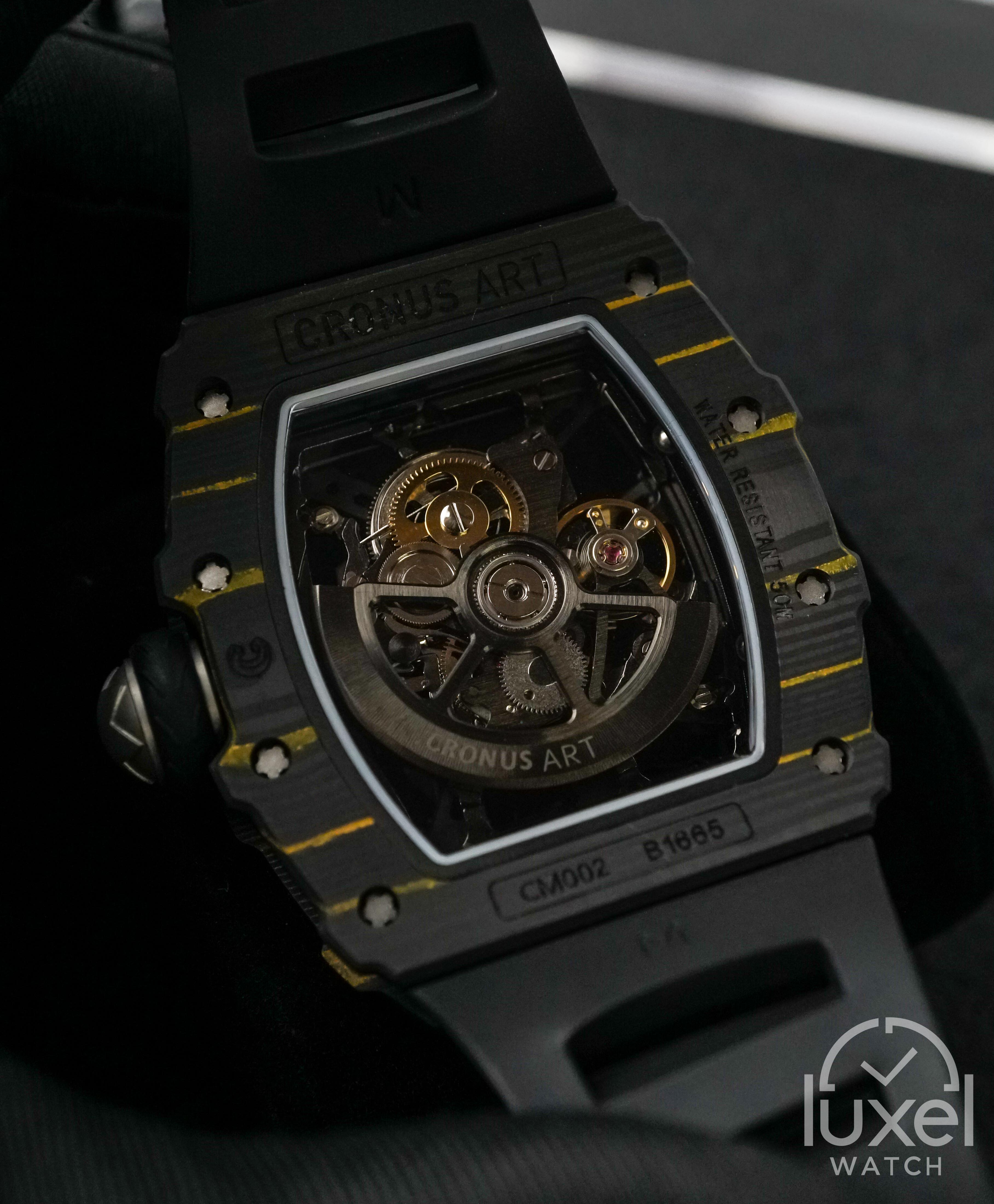 cronus art NTPT Carbon Fiber Silverstone Circuit All Black 50mm x 44mm NTPT Carbon Fiber Case CM002-12C