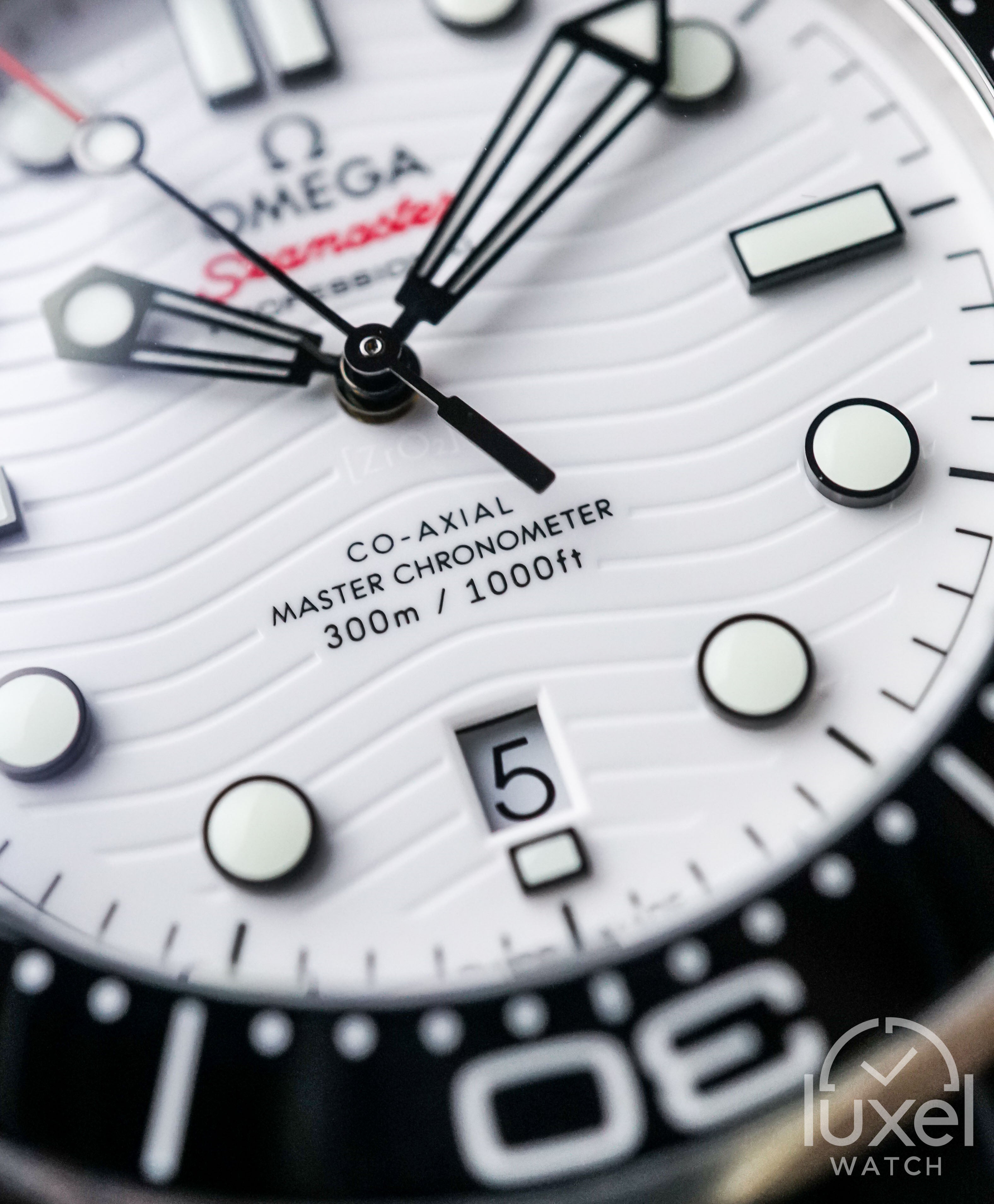 omega Seamaster Diver 300 M Co-Axial Master Chronometer White Dial Rubber Strap