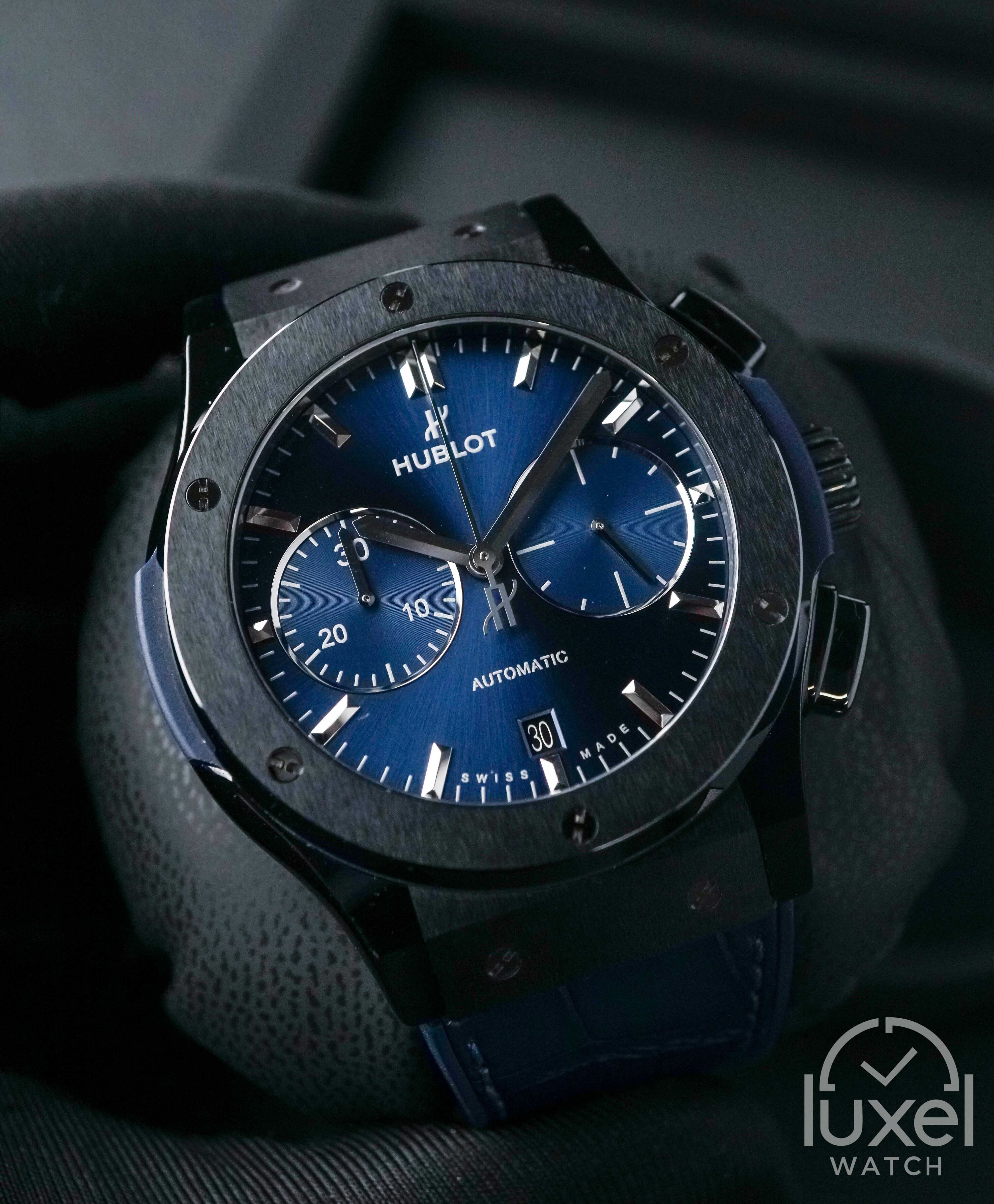 hublot Classic Fusion Ceramic Blue Chronograph 521.CM.7170.RX