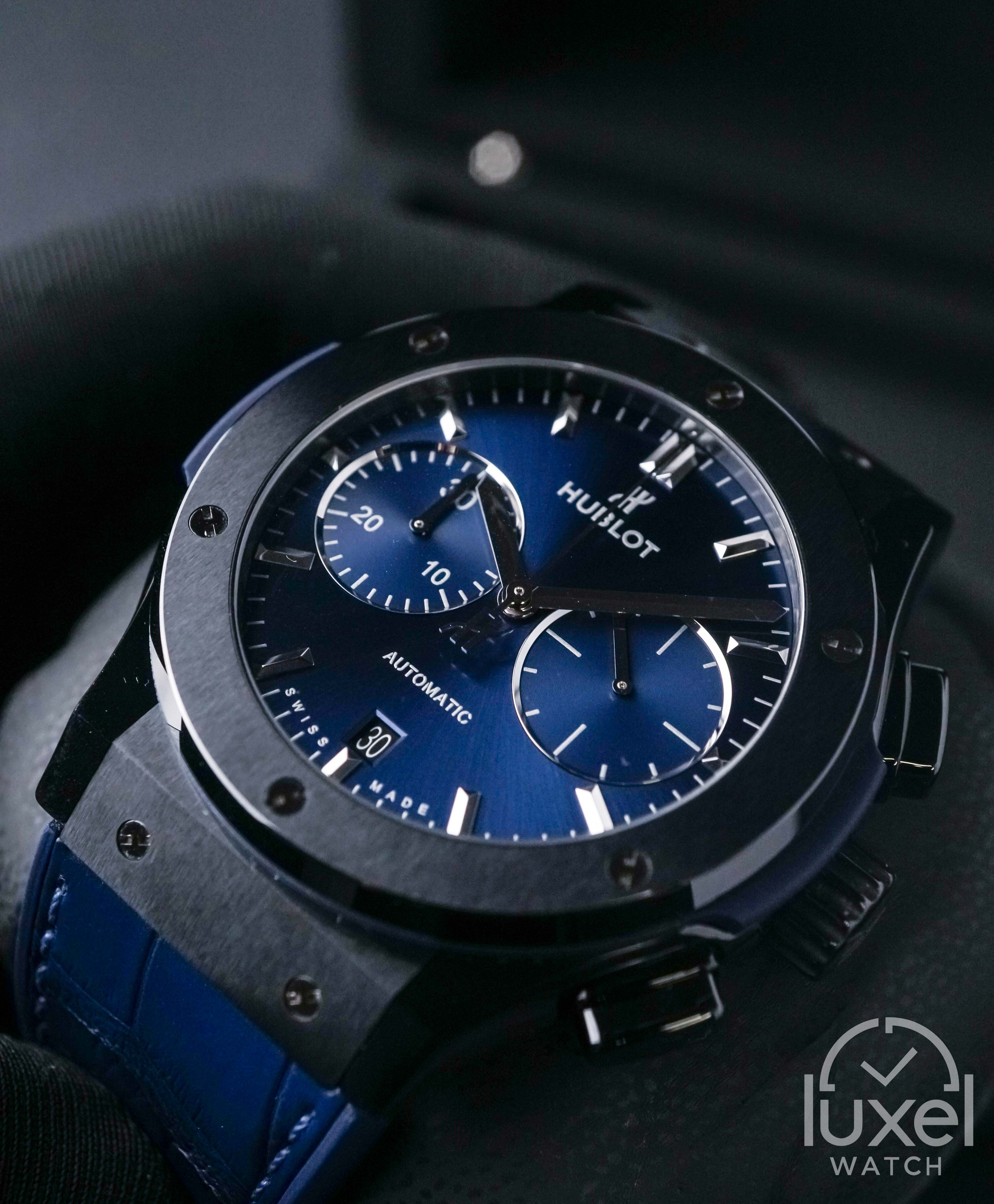 hublot Classic Fusion Ceramic Blue Chronograph 521.CM.7170.RX