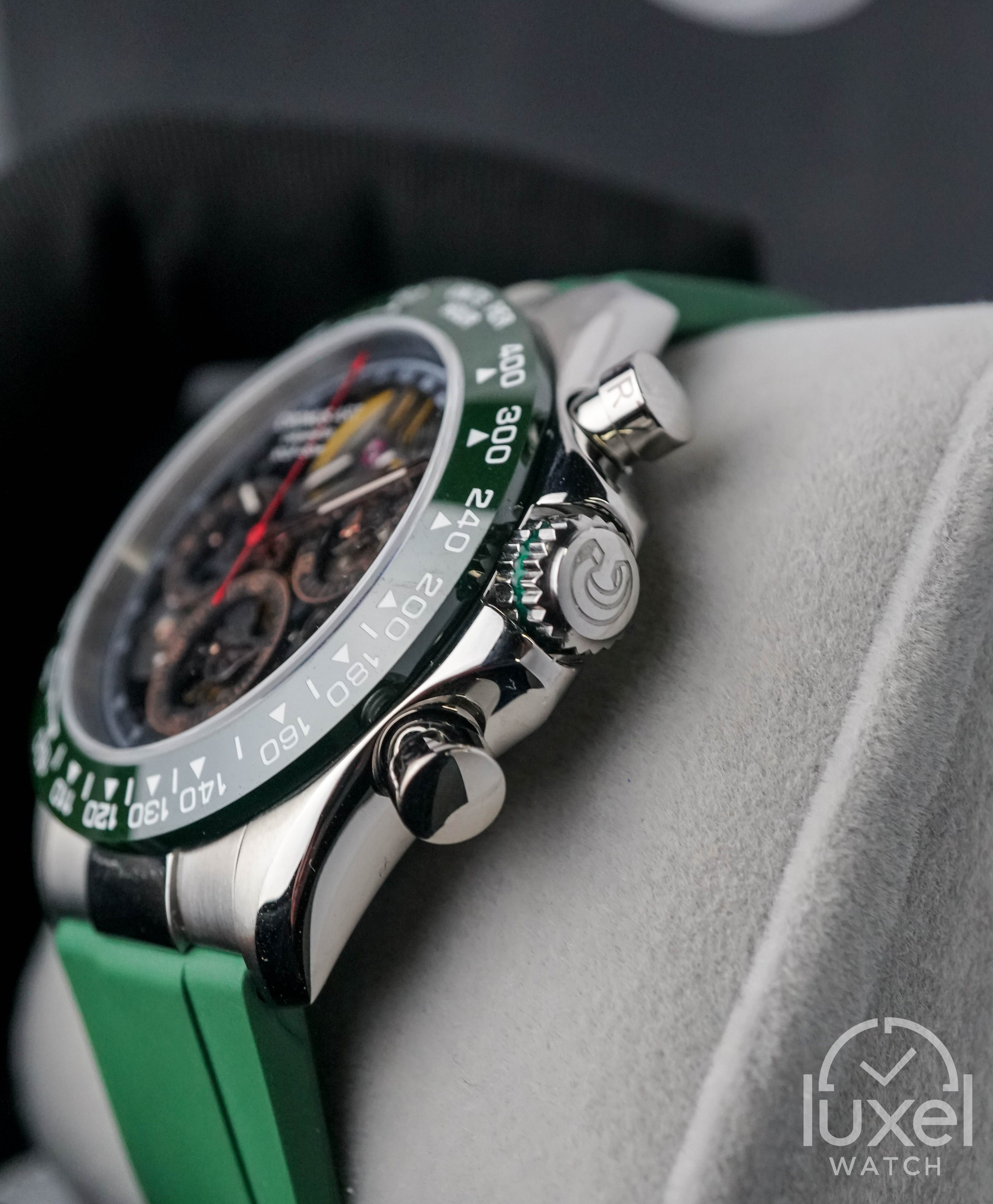 cronus art Stainless Steel Daytona Series Green Ceramic CM015-010