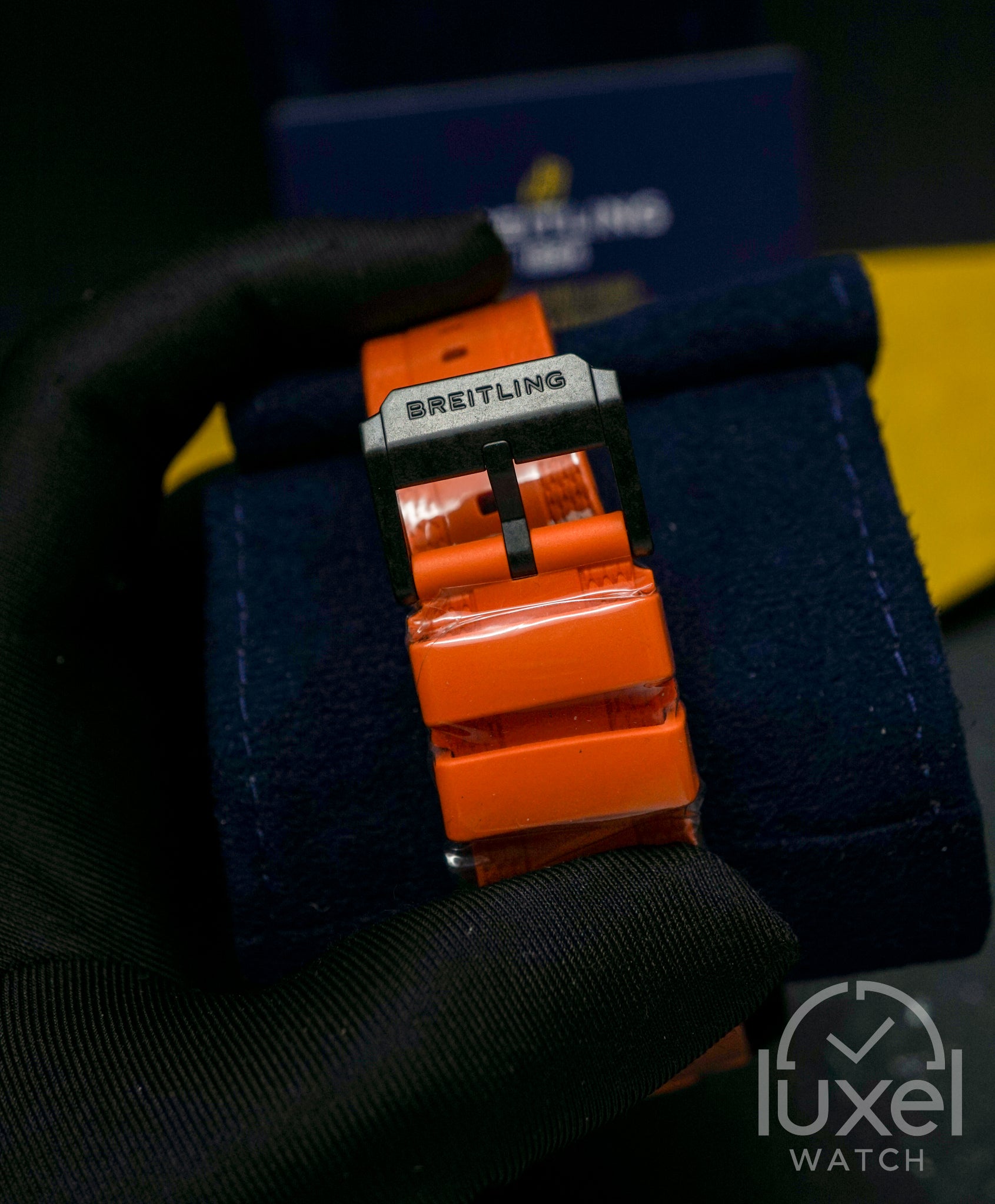 Endurance Pro 44 Black Dial Orange Rubber Strap X82310A51B1S2