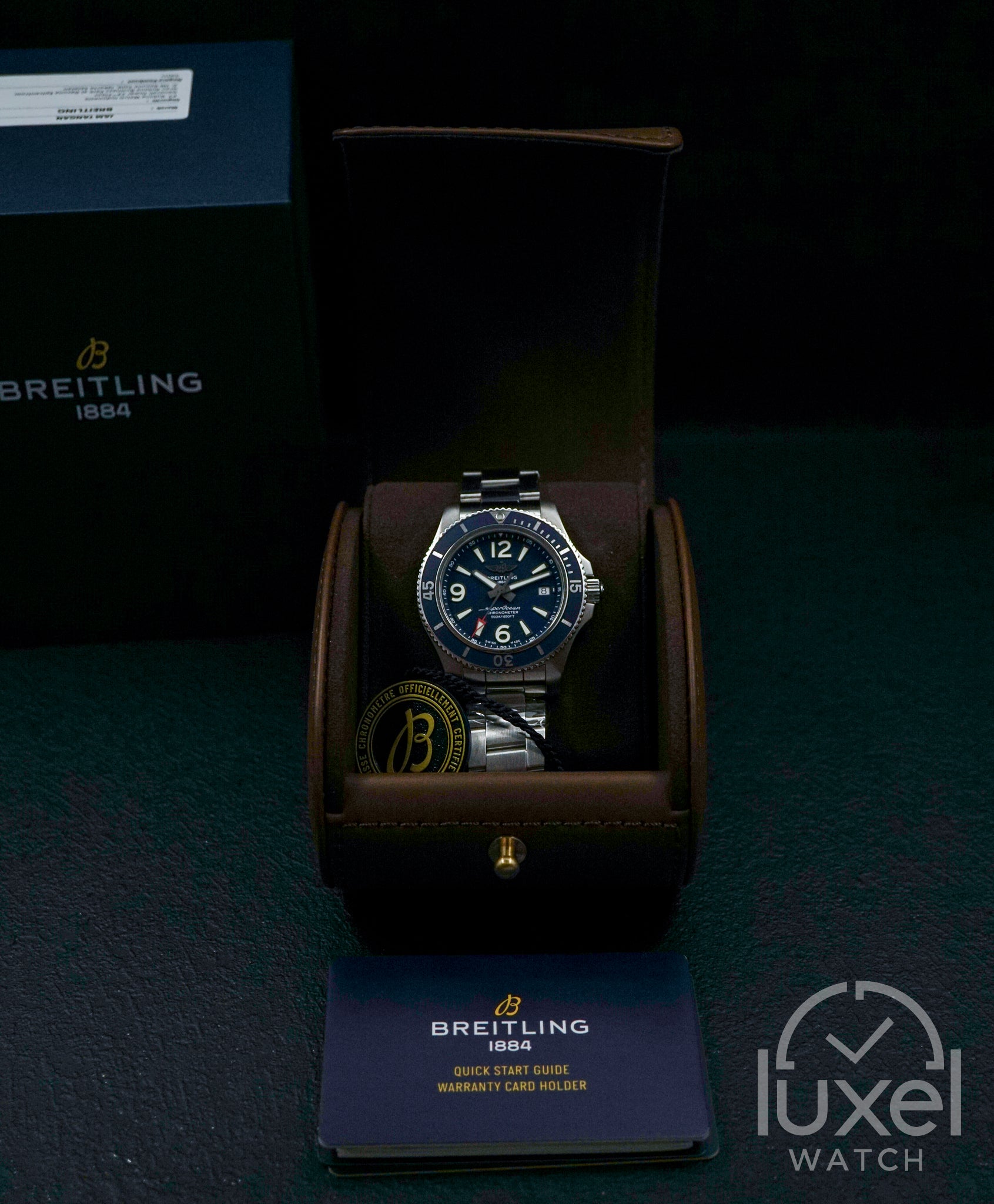 Superocean Automatic 42 Blue Dial Steel Bracelet A17366D81C1A1