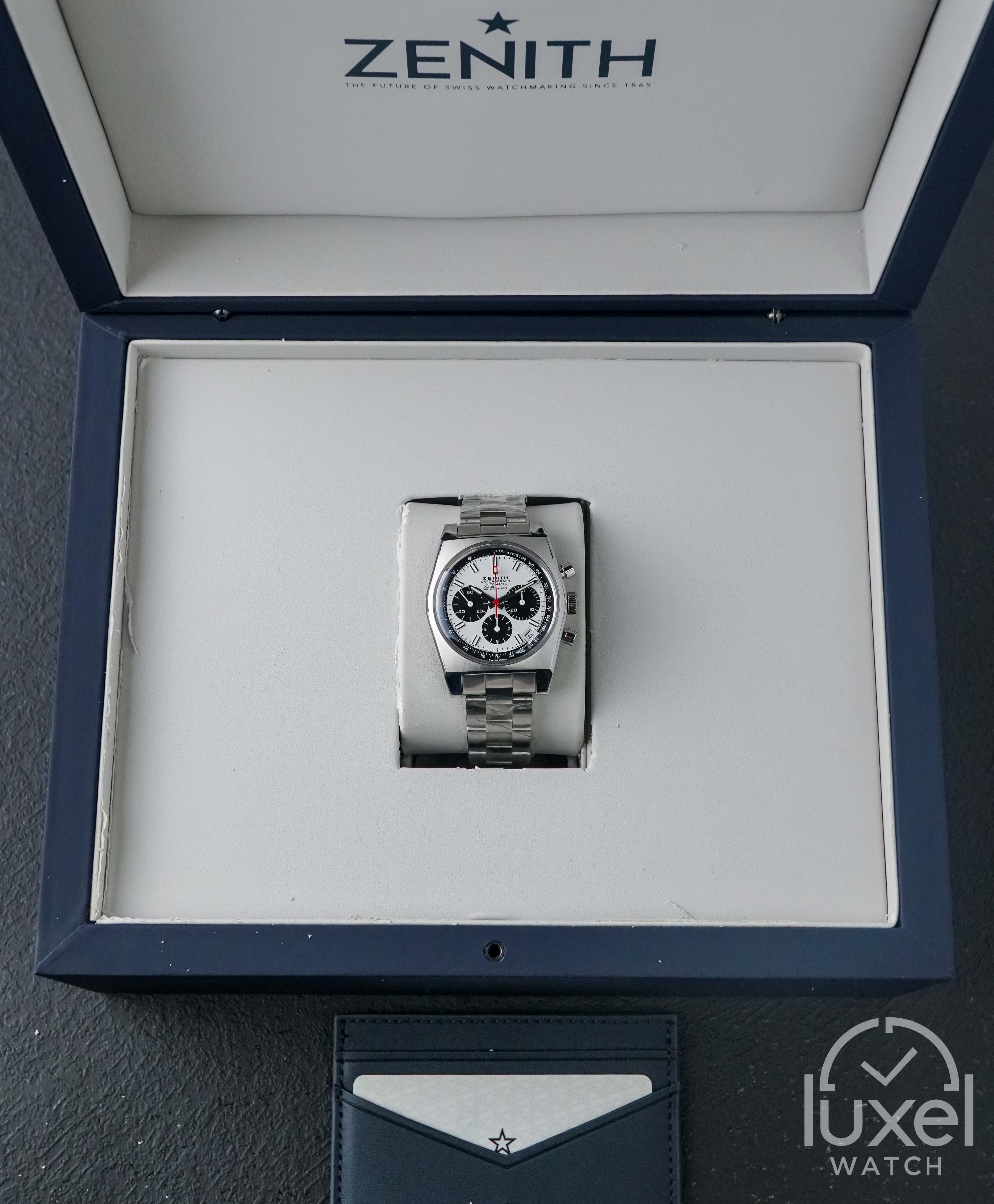 Zenith Chronomaster Revival El Primero A384 Panda Dial Steel Bracelet