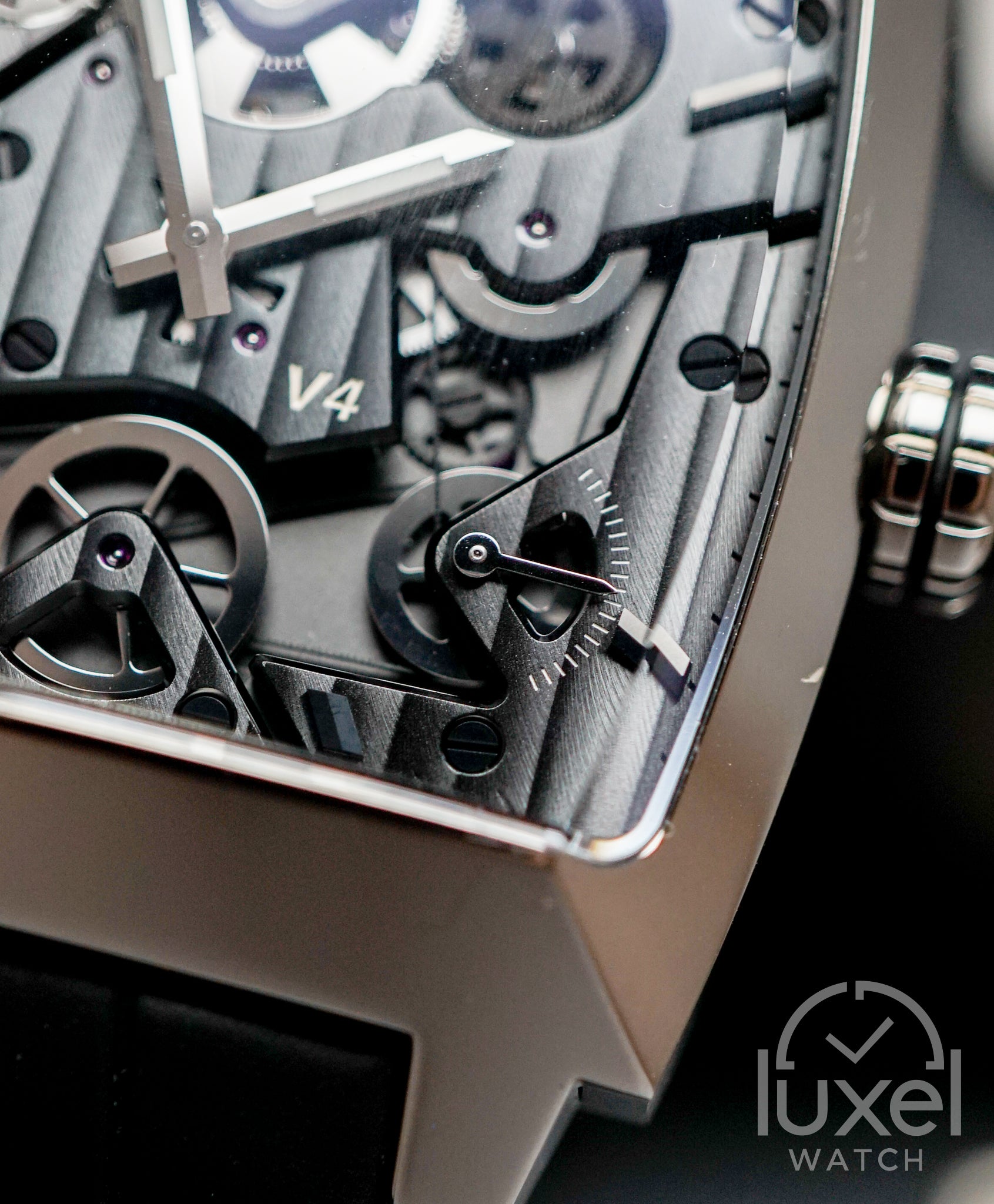 Monaco V4 Rare Limited Edition Skeleton Dial Automatic 41 mm Titanium Ceramic Case WAW2080.FC6288