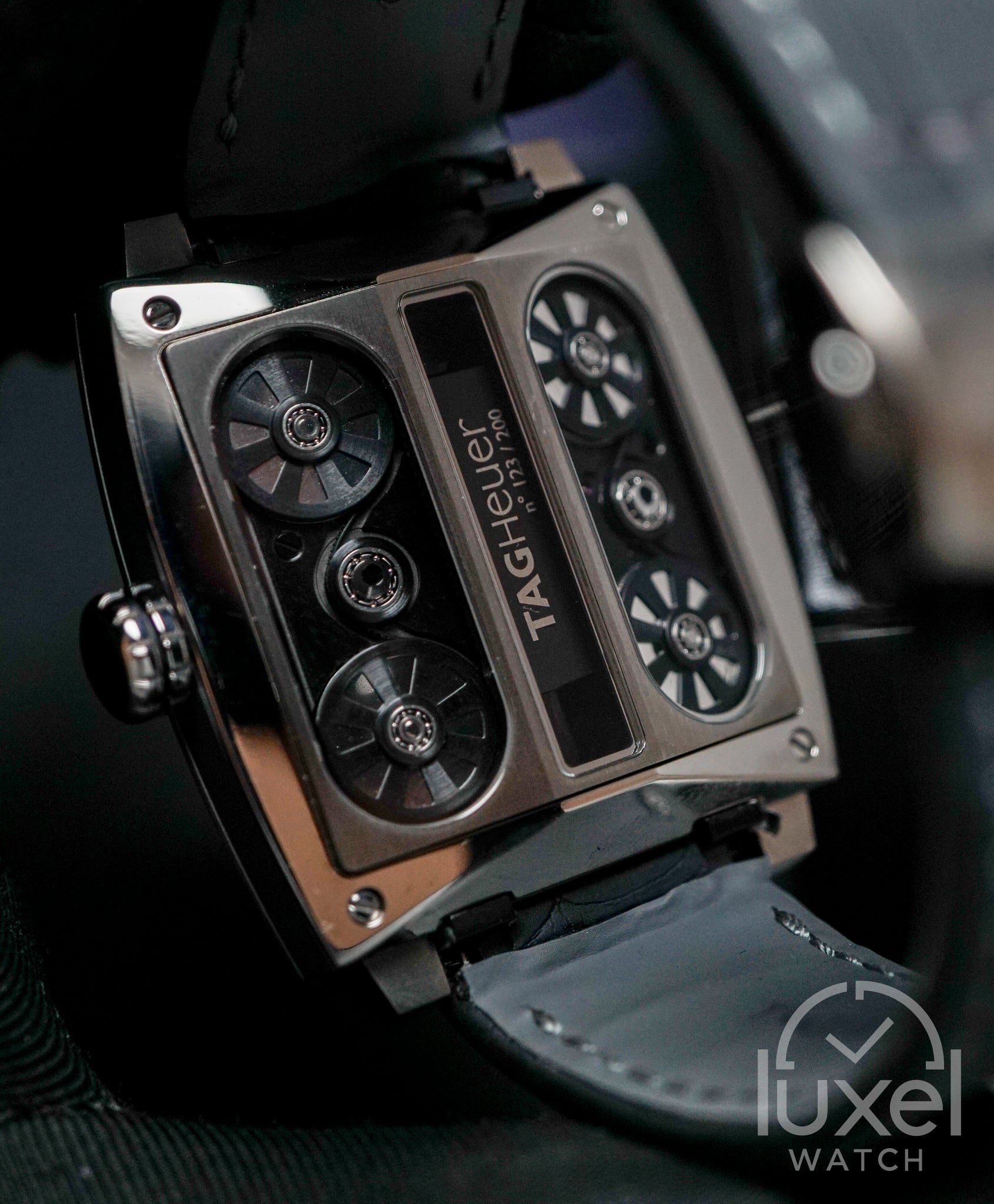 Monaco V4 Rare Limited Edition Skeleton Dial Automatic 41 mm Titanium Ceramic Case WAW2080.FC6288