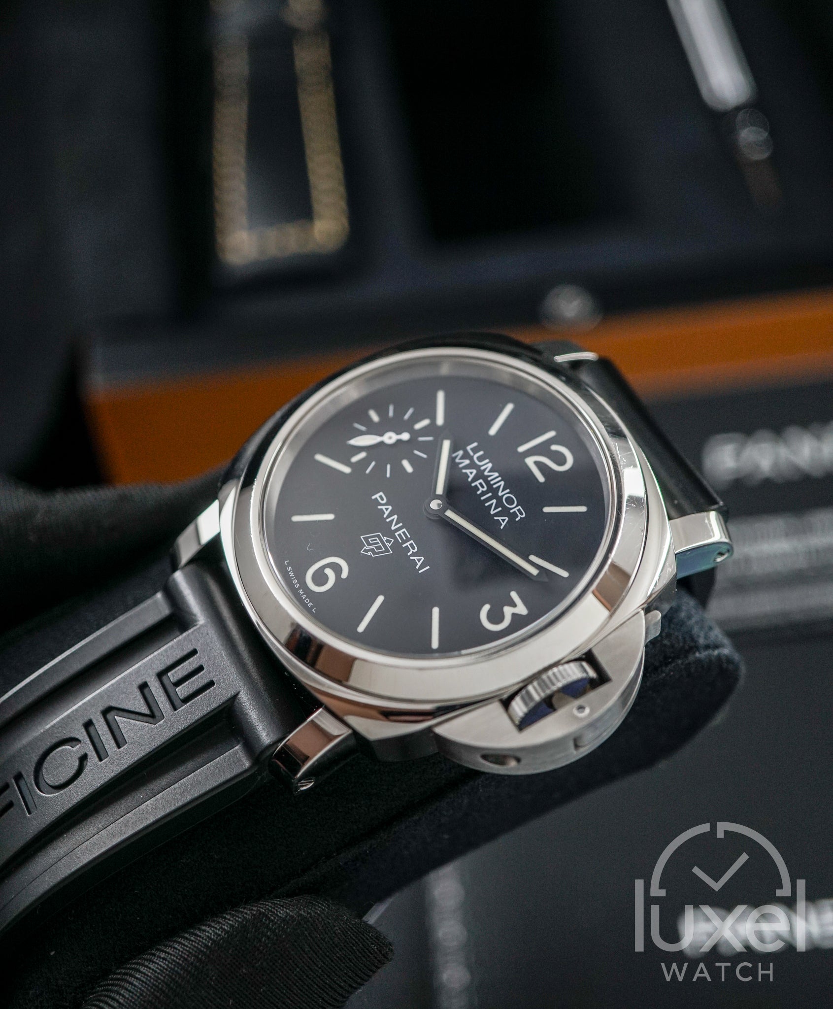 Luminor Marina Logo 3 Days Black PAM00776