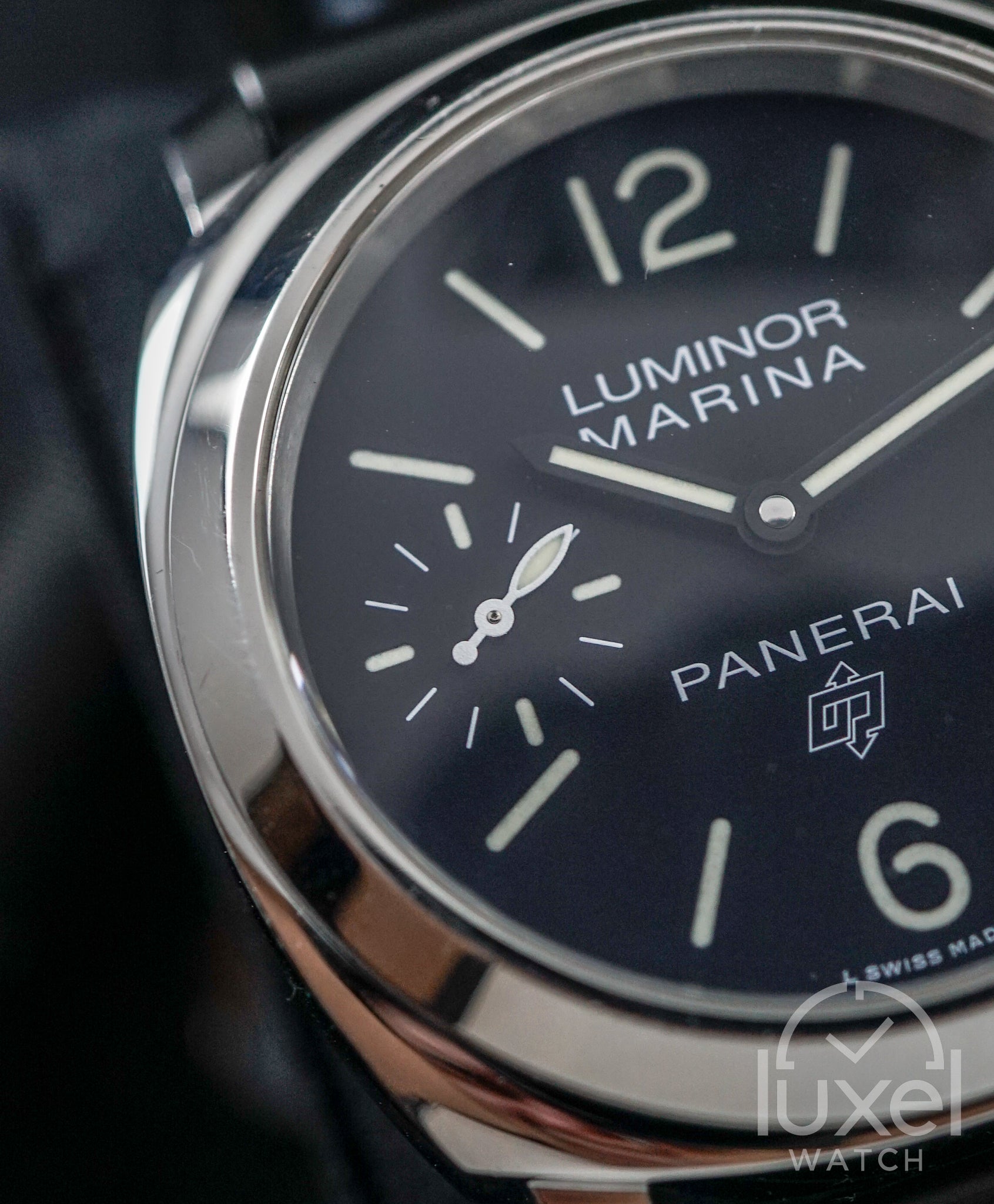 Luminor Marina Logo 3 Days Black PAM00776