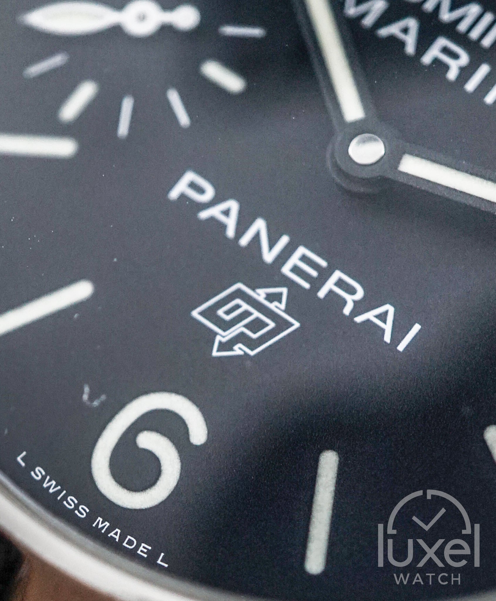 Luminor Marina Logo 3 Days Black PAM00776