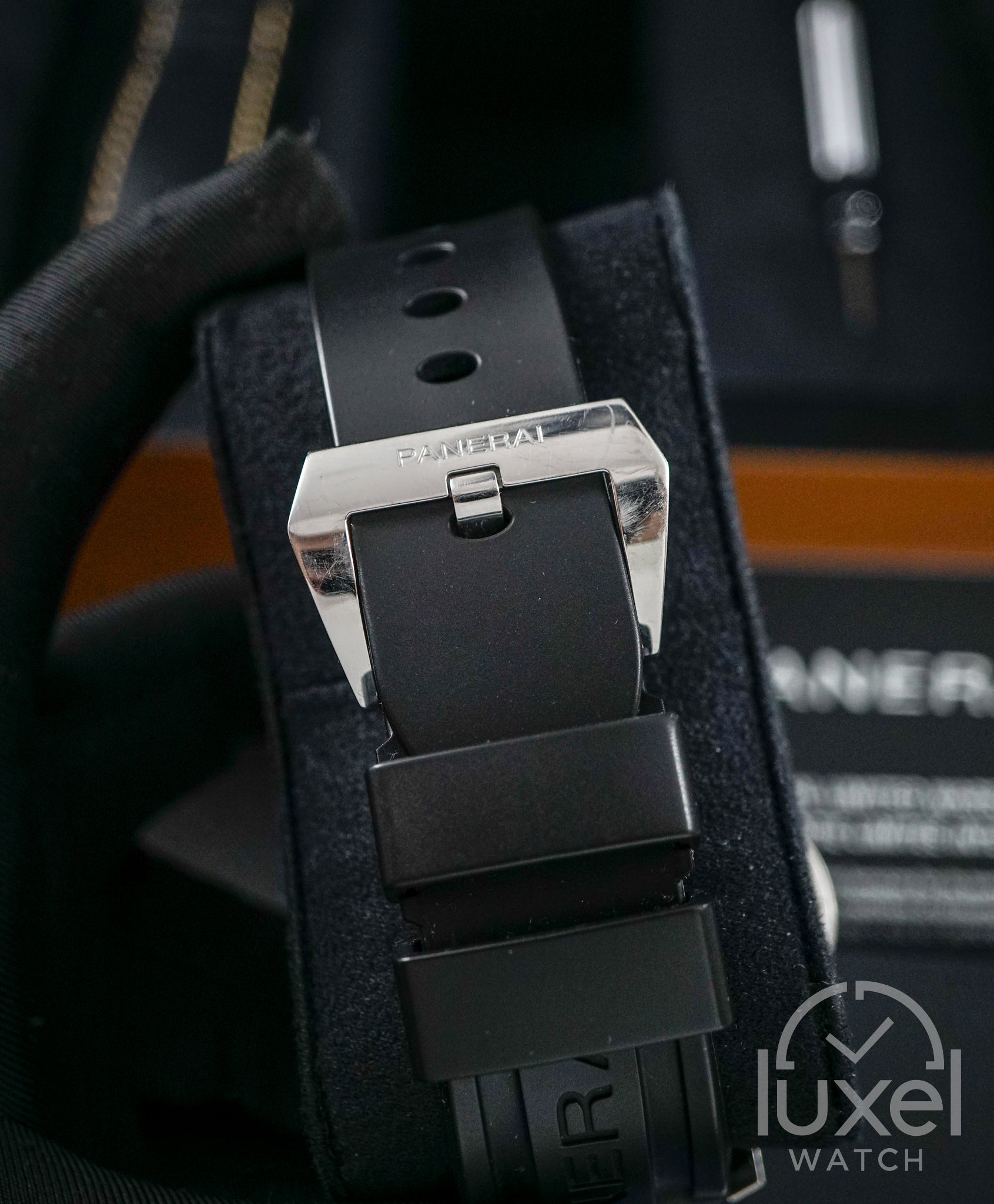 Luminor Marina Logo 3 Days Black PAM00776