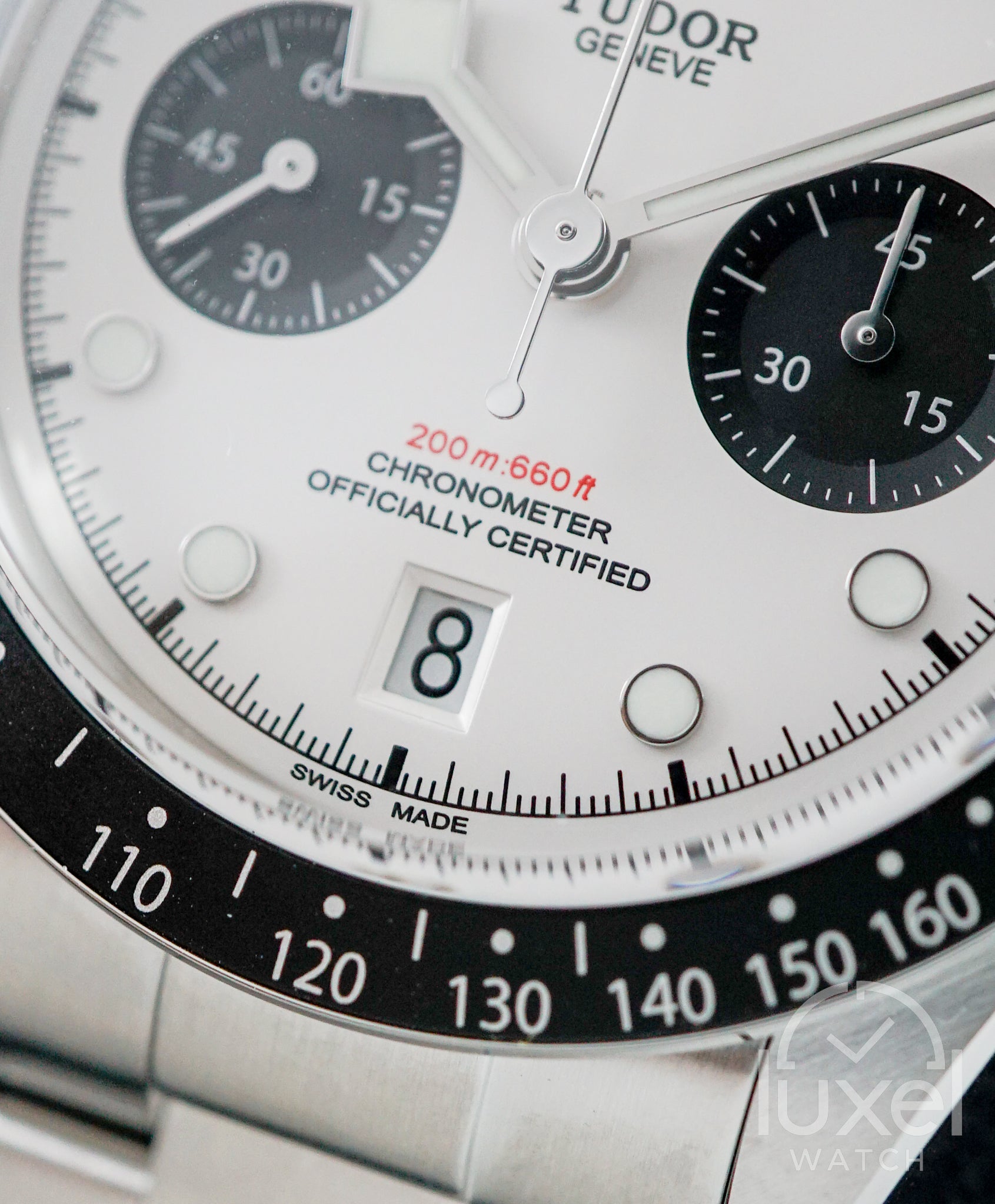 Black Bay Chrono Panda With White Dial Oyster Steel Bracelet M79360N-0012