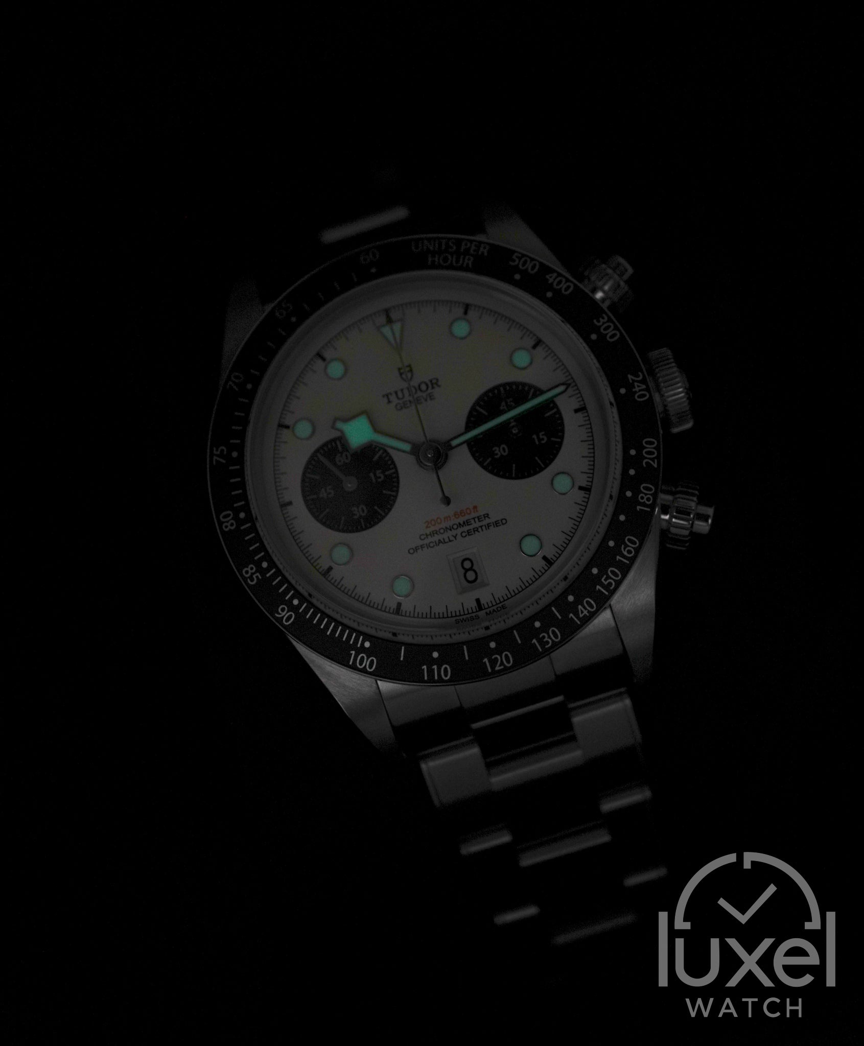 Black Bay Chrono Panda With White Dial Oyster Steel Bracelet M79360N-0012
