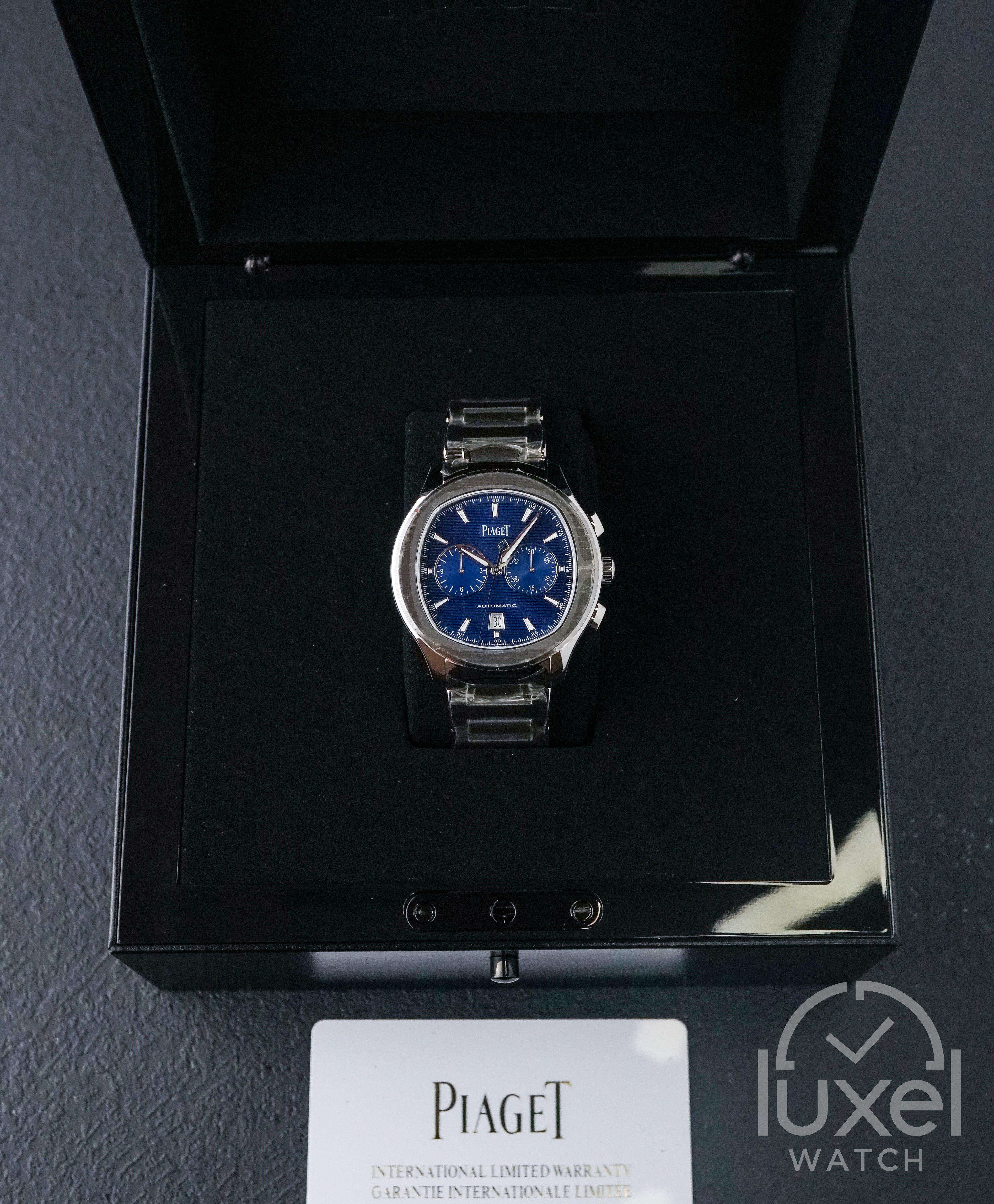 Polo S Chronograph Steel Bracelet Blue Dial G0A41006