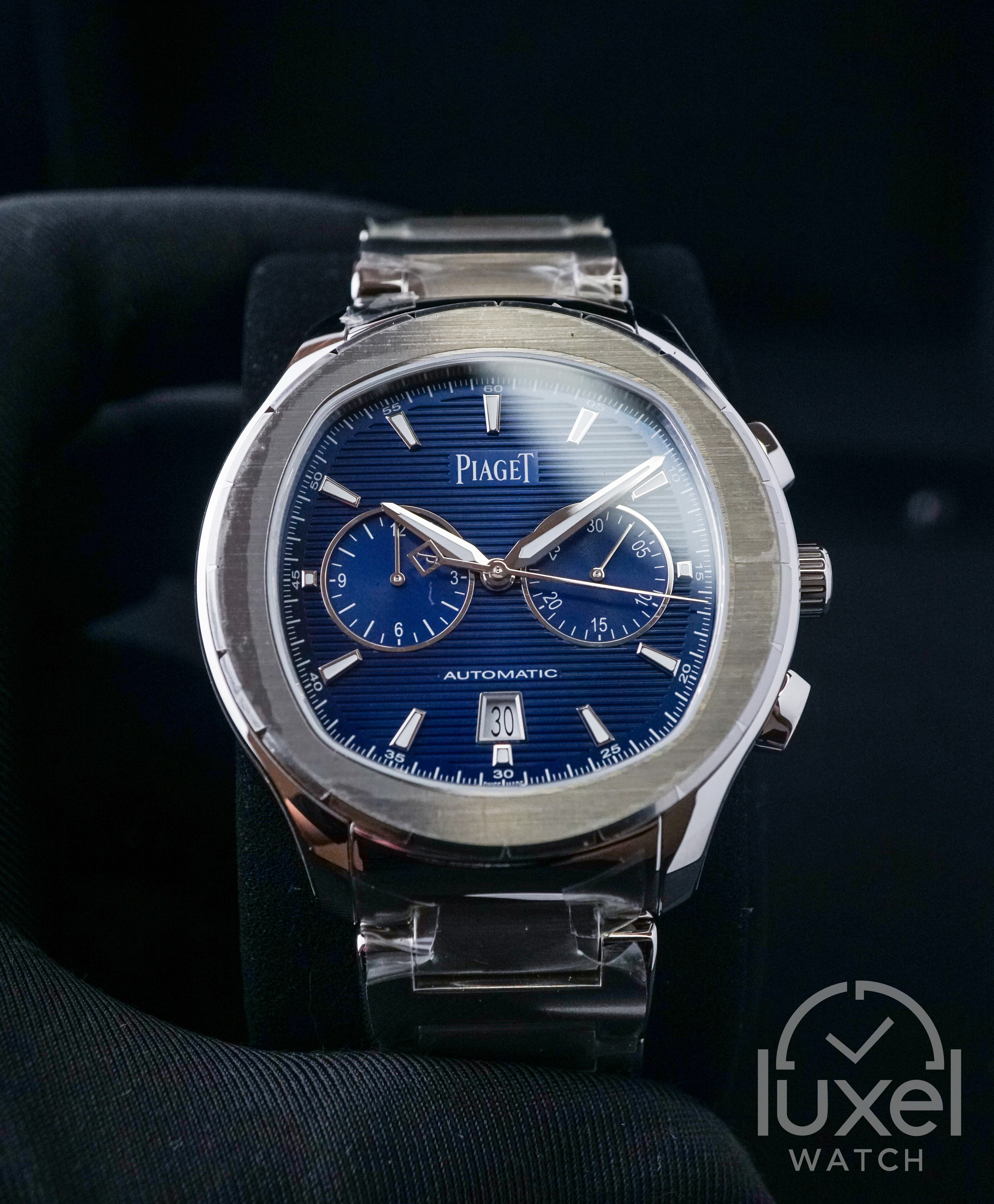 Polo S Chronograph Steel Bracelet Blue Dial G0A41006