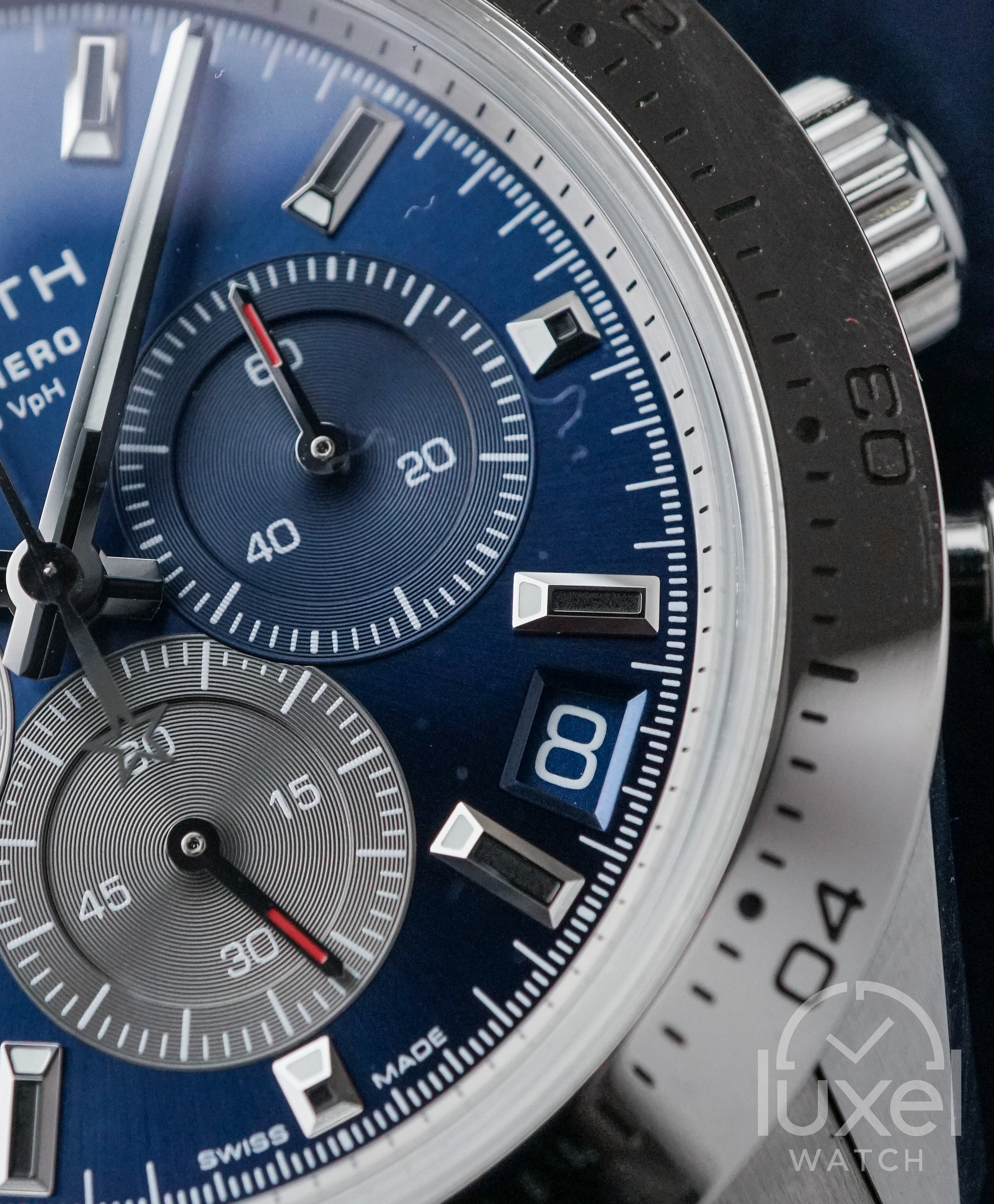 Chronomaster Sport with blue sunray dial steel bracelet 03.3114.3600/51.M3100