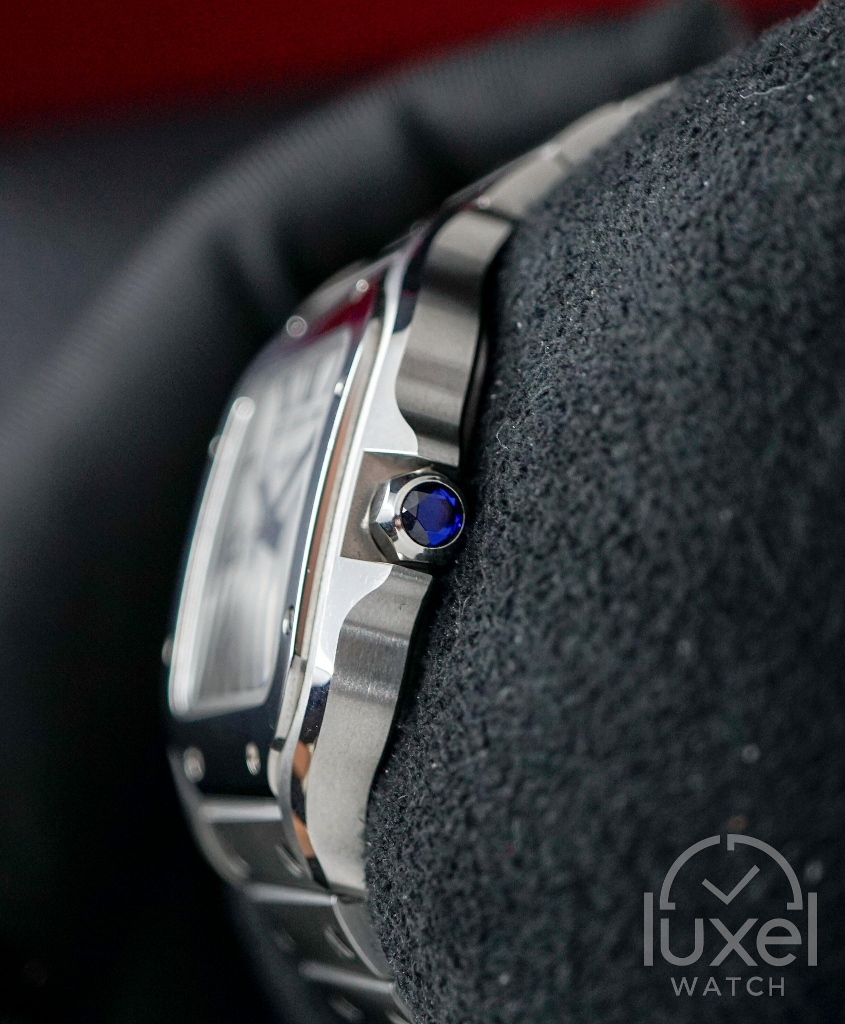 Santos Medium Silver Dial Steel Bracelet WSSA0029