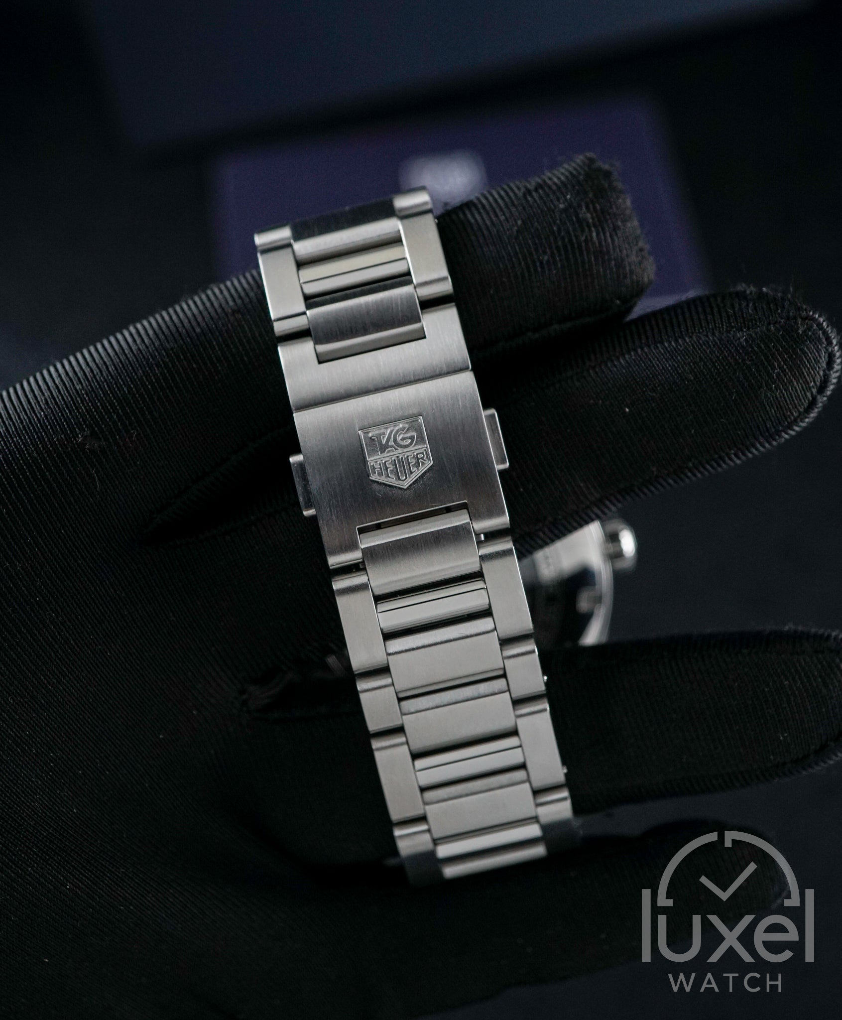 Carrera Calibre 5 Day-Date Blue Dial Steel Bracelet WAR201E