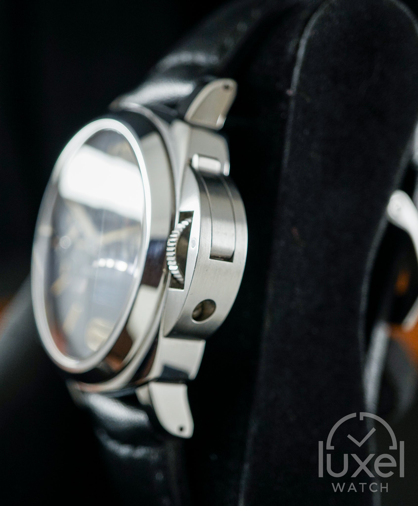 Luminor Marina Logo Acciaio Black Dial Rubber Strap PAM00631