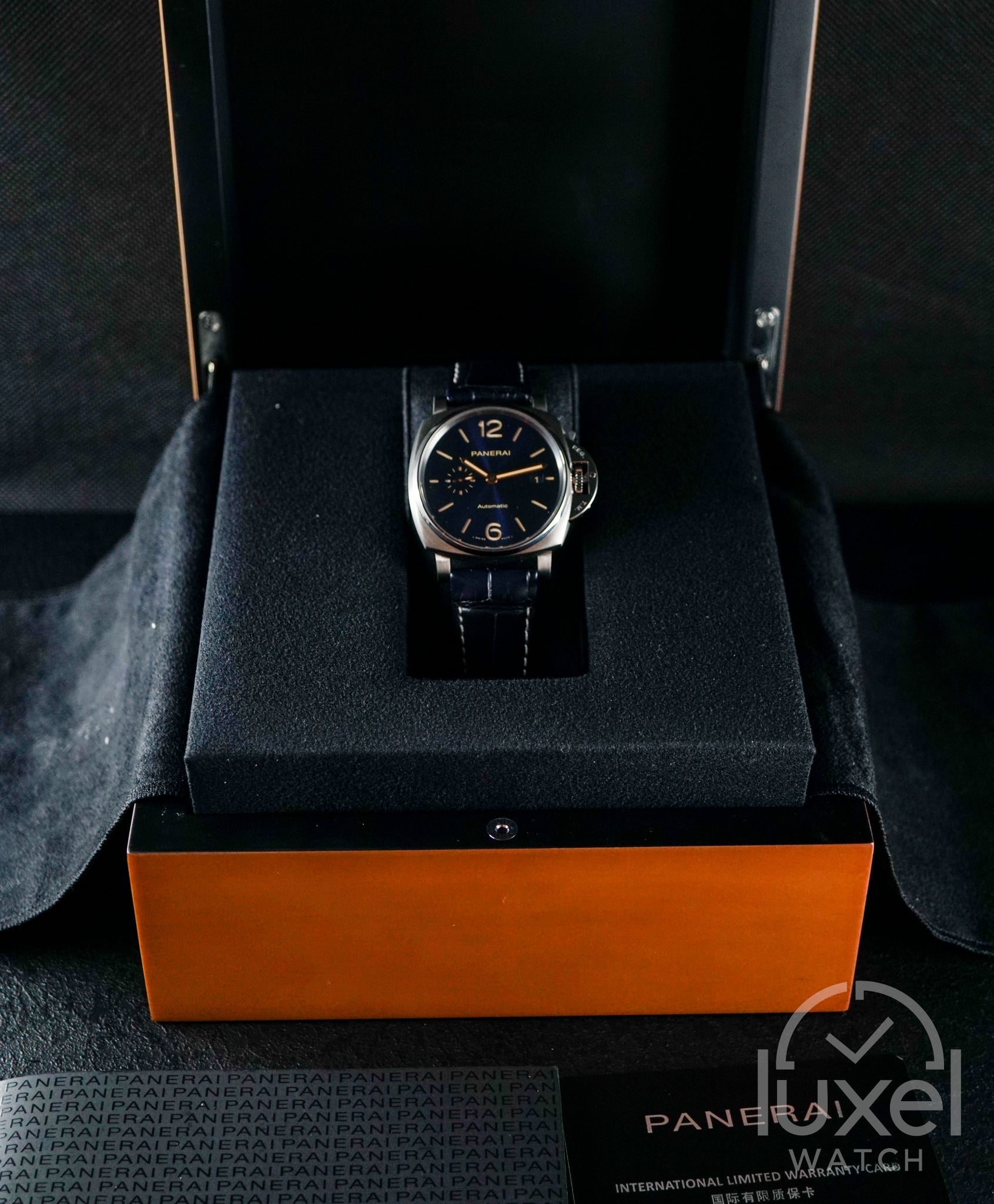 Luminor Due Titanium Blue Dial Leather Strap PAM00927