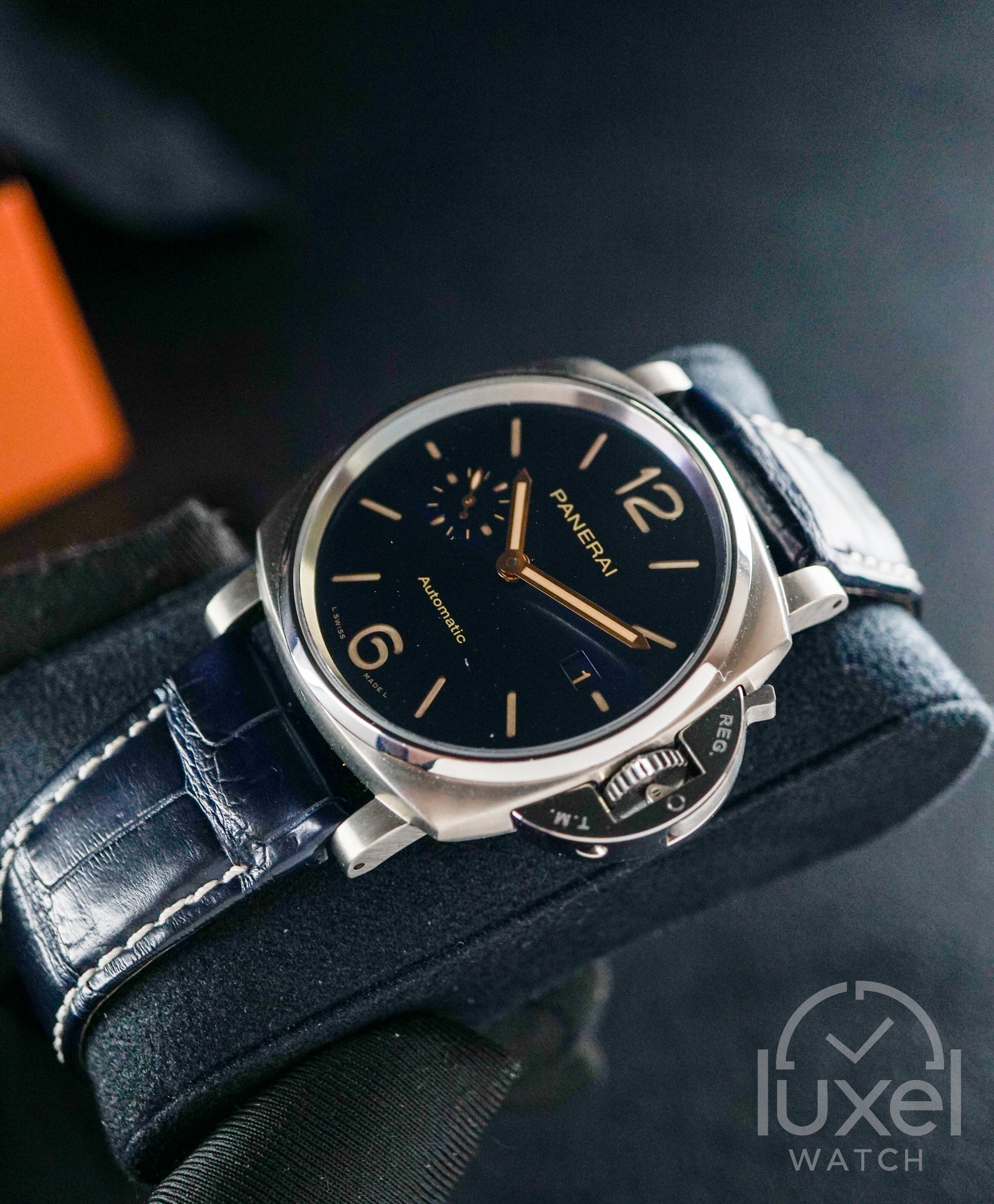 Luminor Due Titanium Blue Dial Leather Strap PAM00927