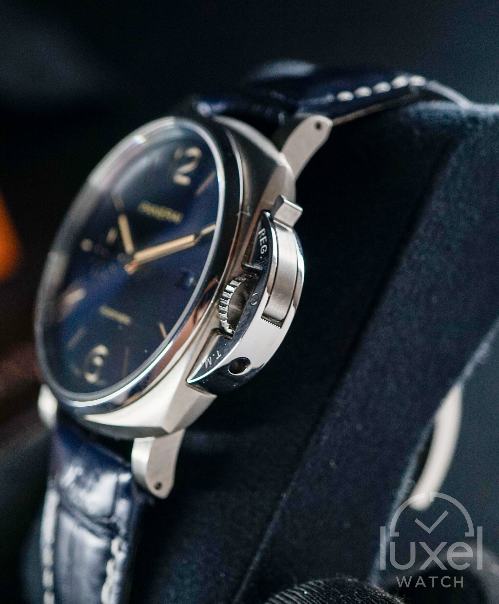 Luminor Due Titanium Blue Dial Leather Strap PAM00927