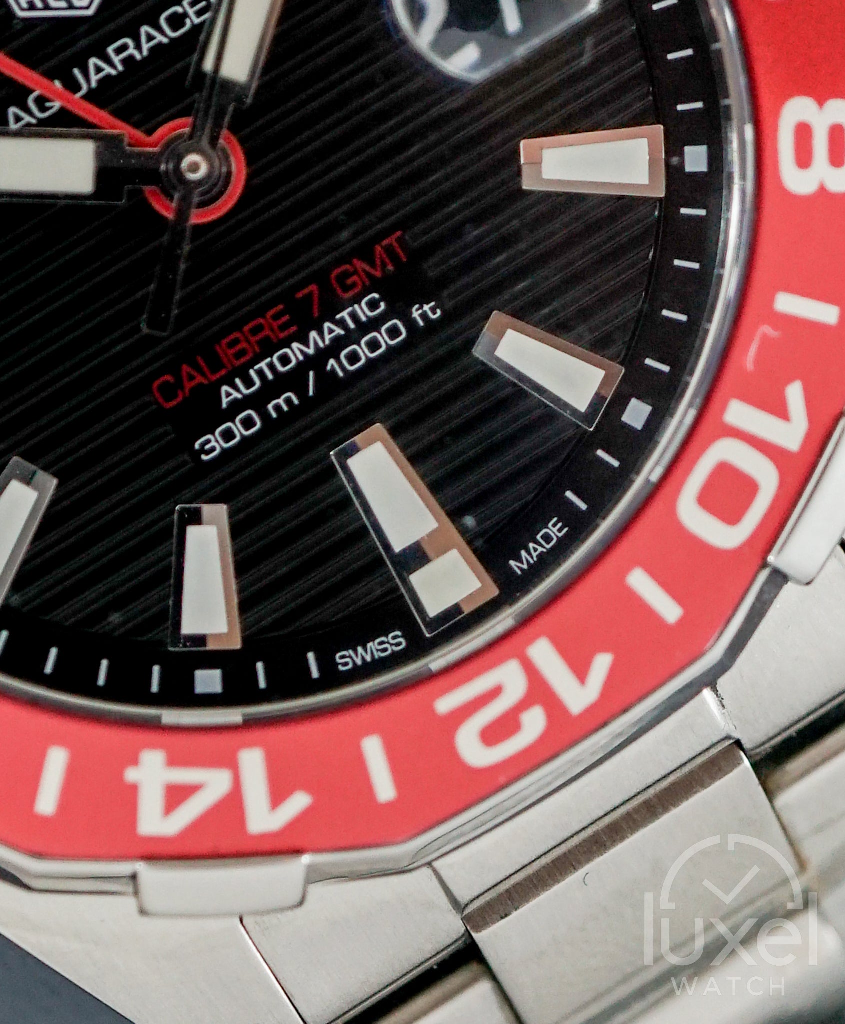 Aquaracer 300 GMT Pepsi Black Dial Steel Bracelet WAY201F