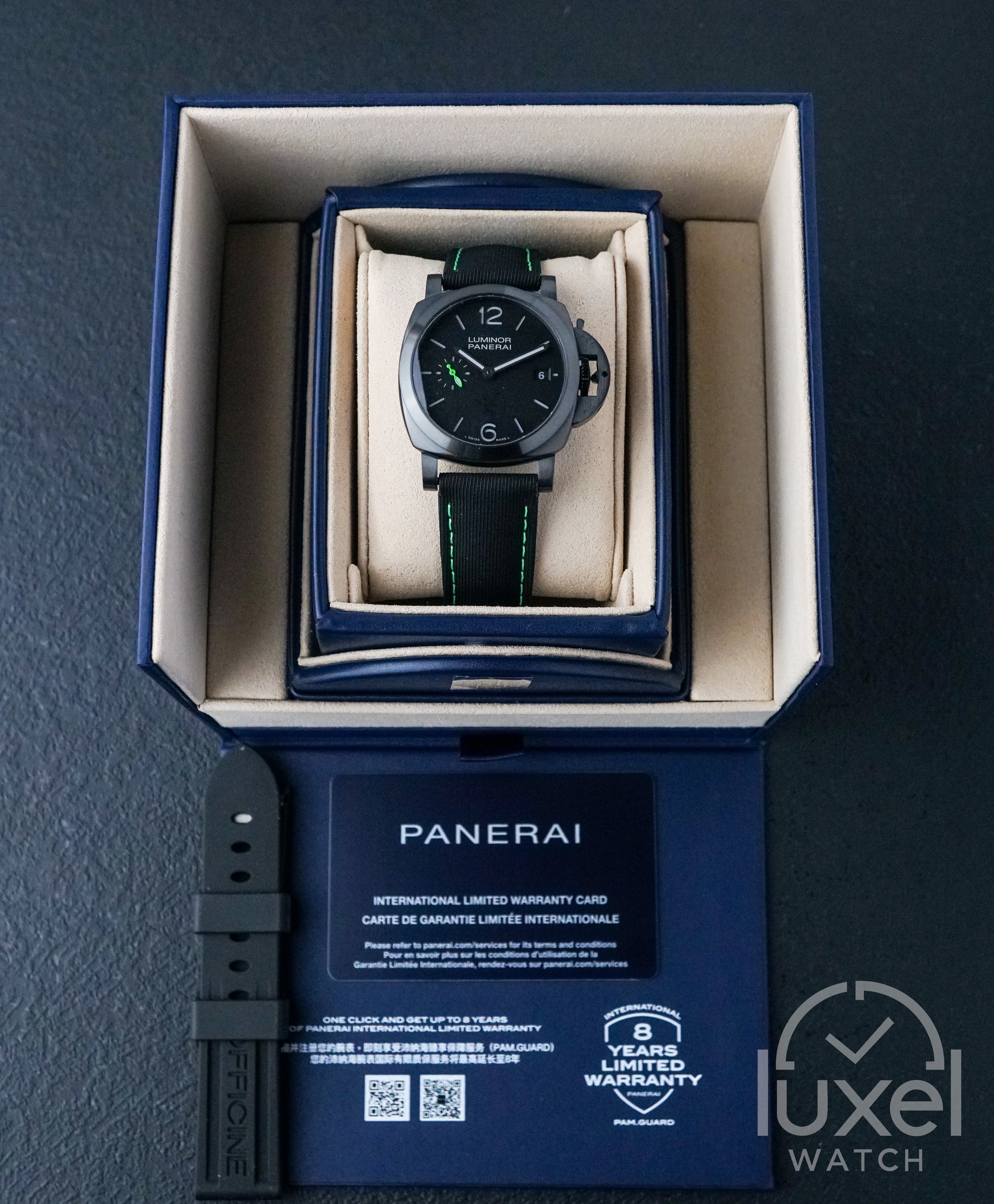 Luminor Marina Quaranta Razer with Black Dial Textile Strap PAM01353