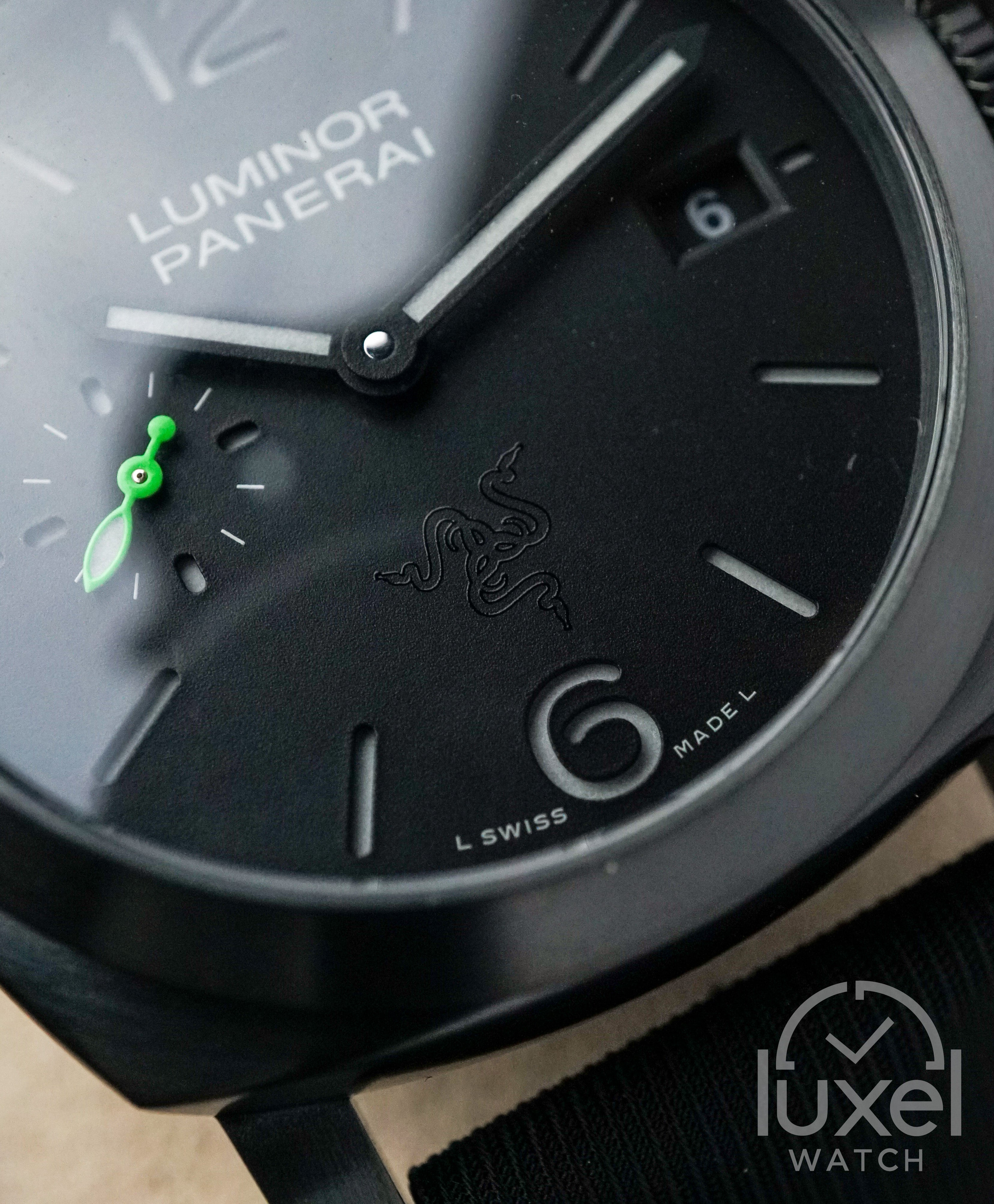 Luminor Marina Quaranta Razer with Black Dial Textile Strap PAM01353