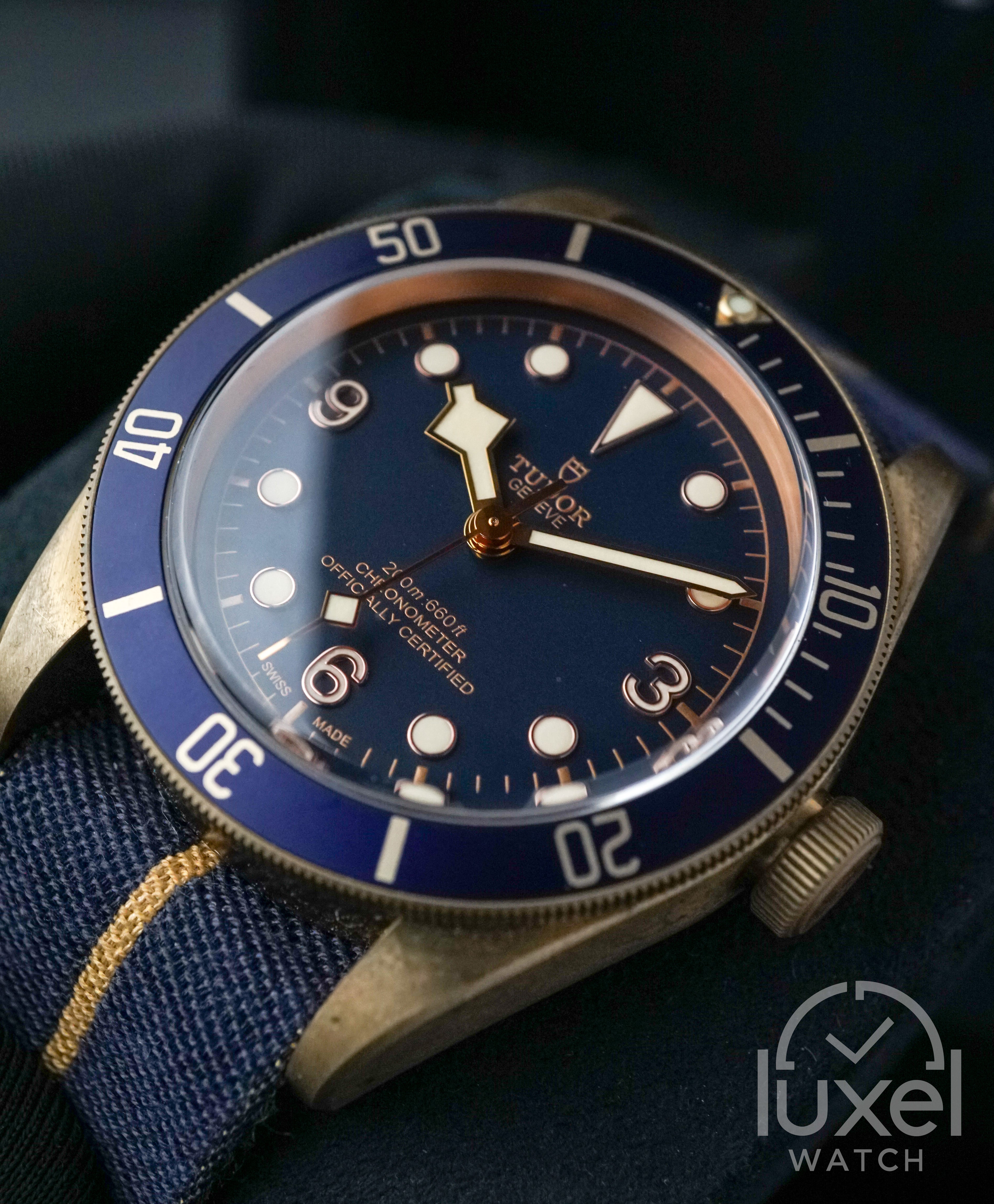 Black Bay Bronze Bucherer Edition with Blue Dial Fabric Strap M79250BB-0001