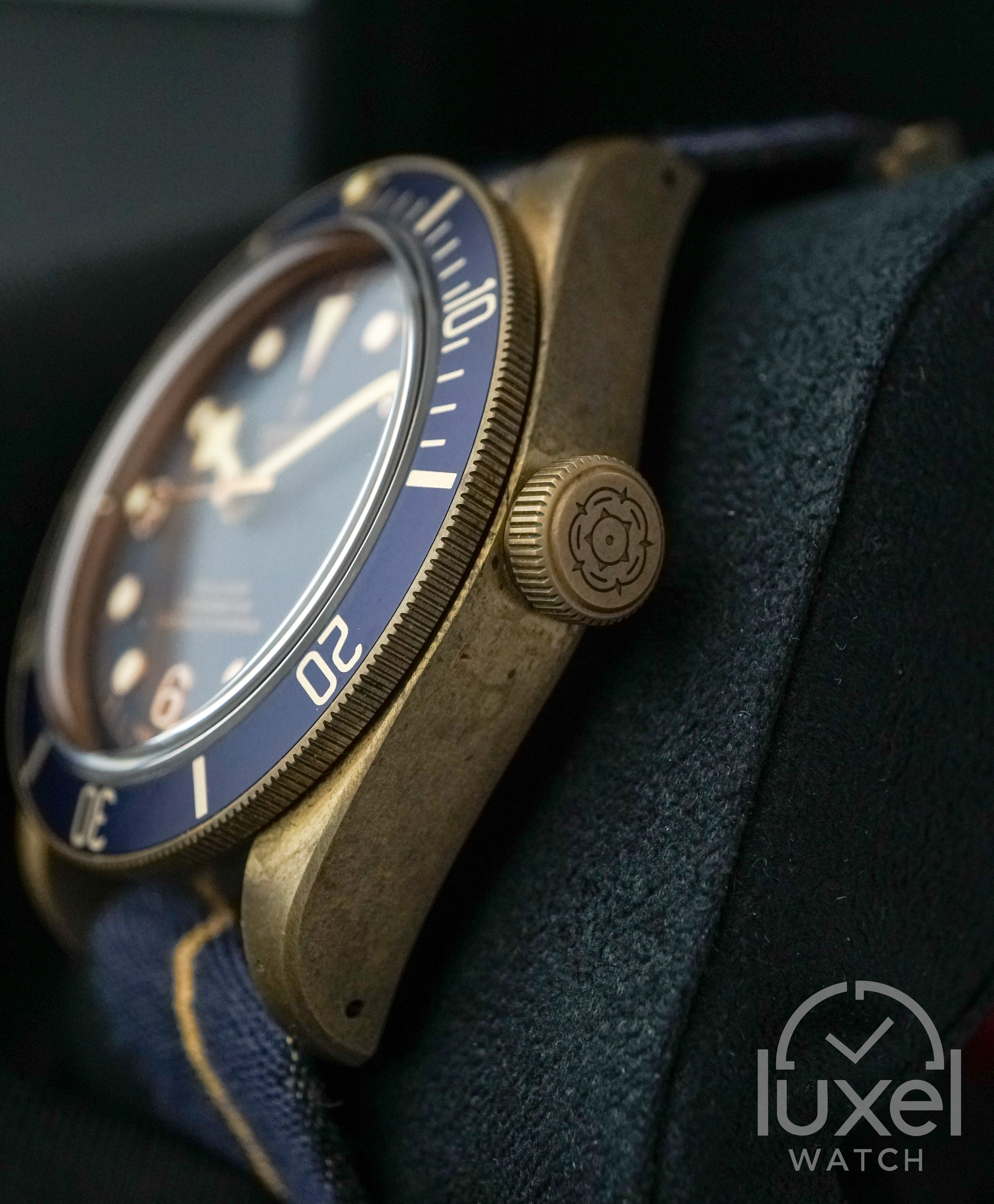 Black Bay Bronze Bucherer Edition with Blue Dial Fabric Strap M79250BB-0001