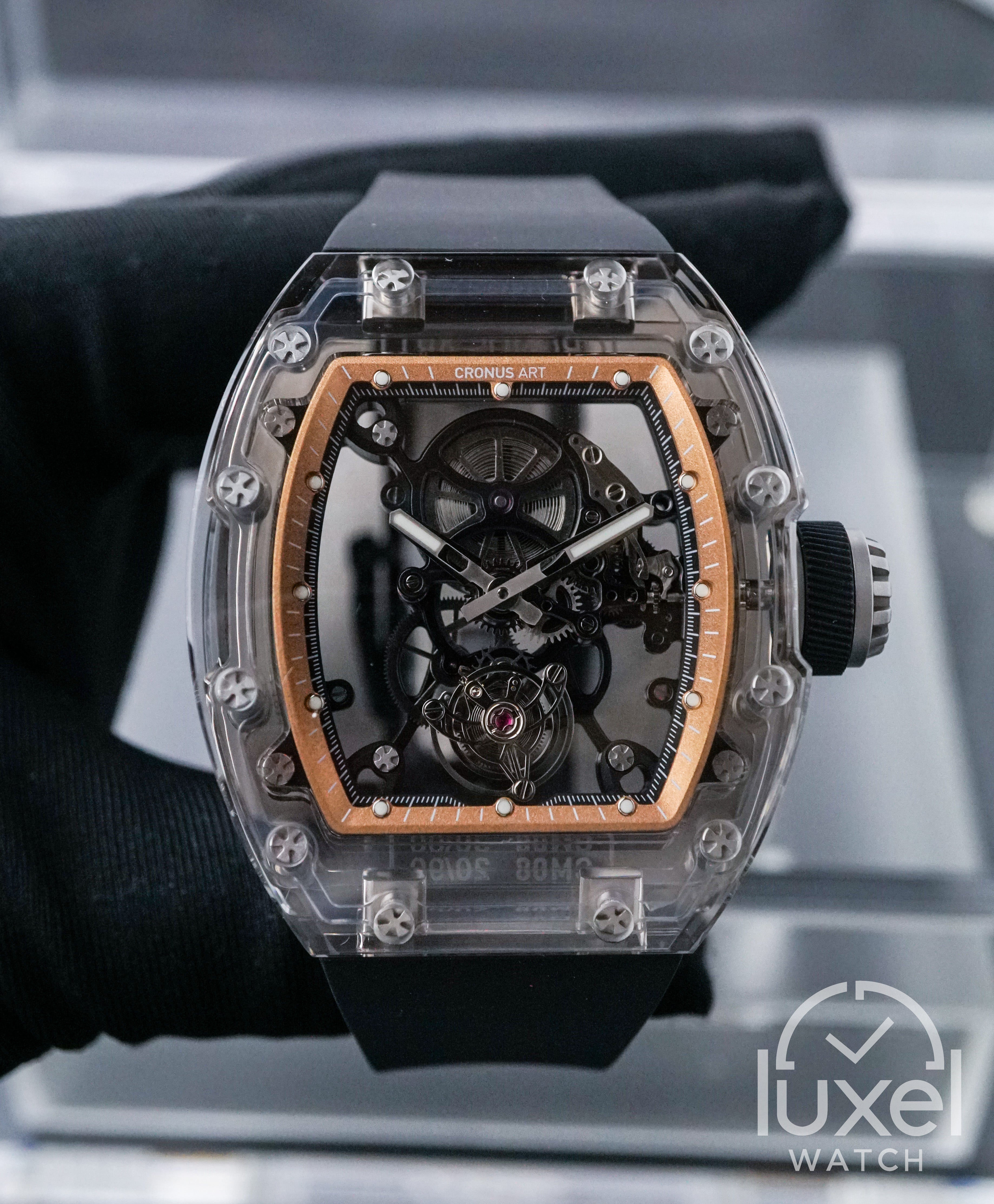 Sapphire Series Black Gold Tourbillon Limited Edition Only 99pcs CM08-029