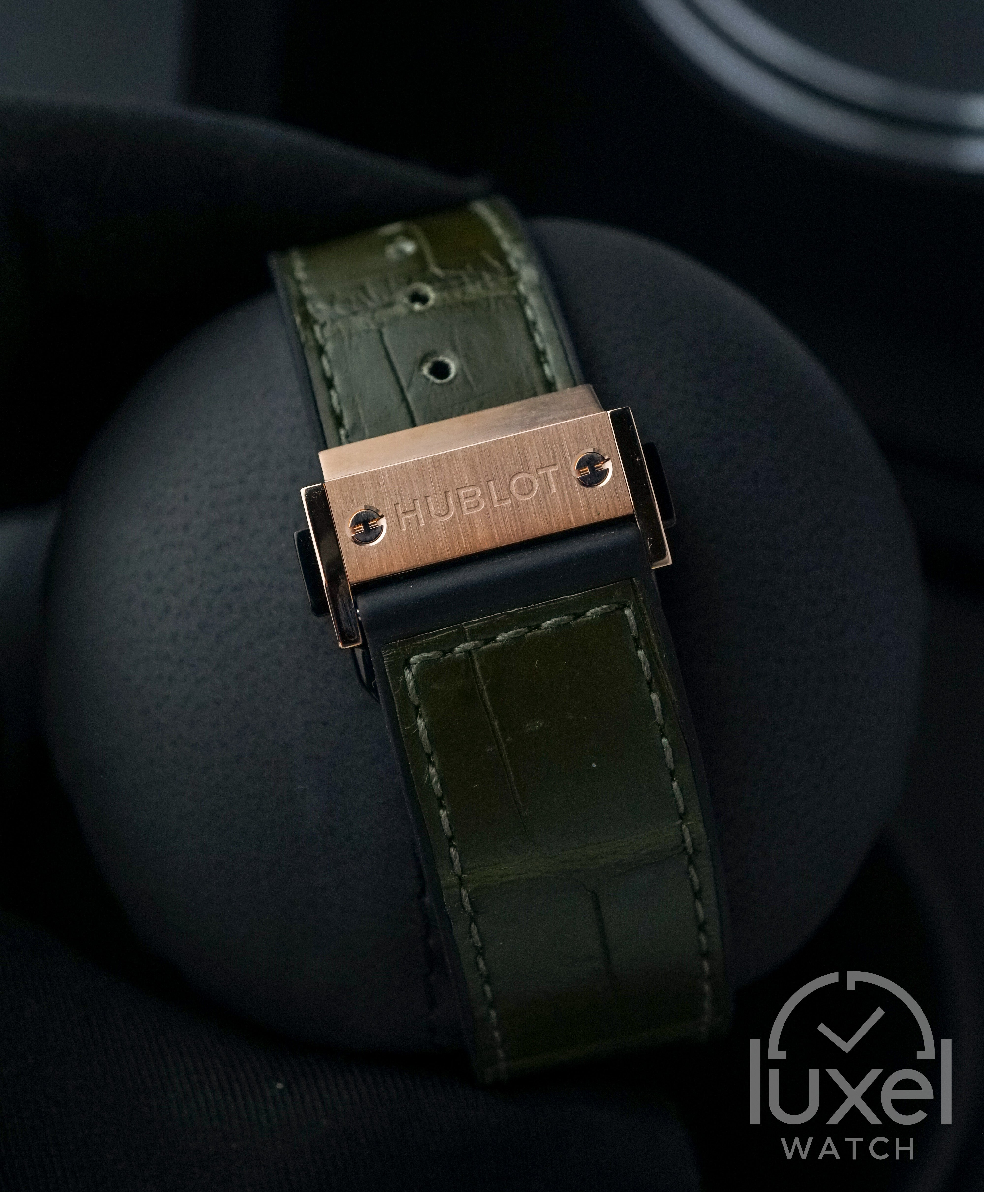 Classic Fusion King Gold Green  18K Gold Case Green Dial Lether Strap 542.OX.8980.LR