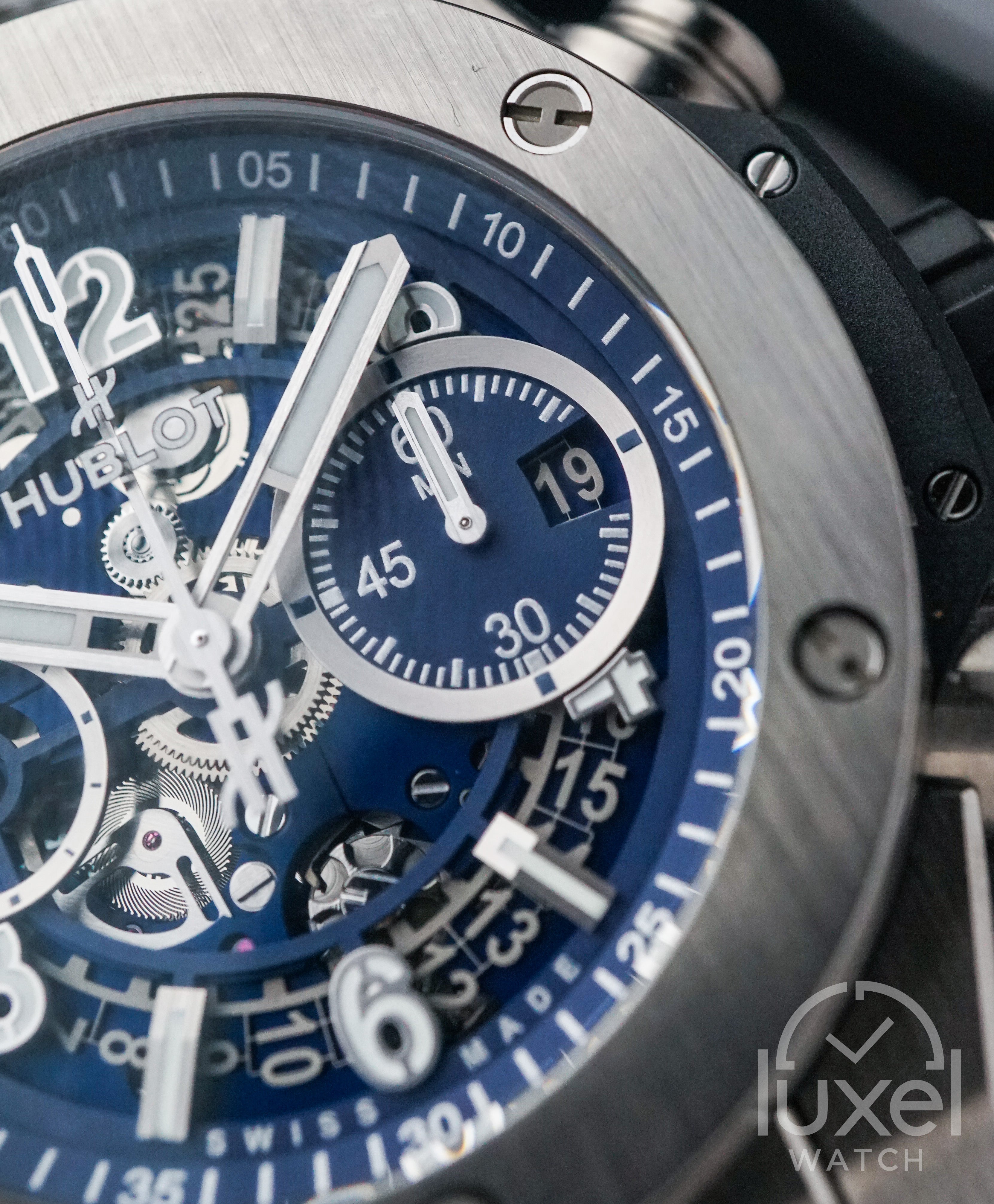 Big Bang Unico Titanium Blue Ceramic Mat Blue Skeleton Dial Blue Rubber Strap 441.NL.5171.RX