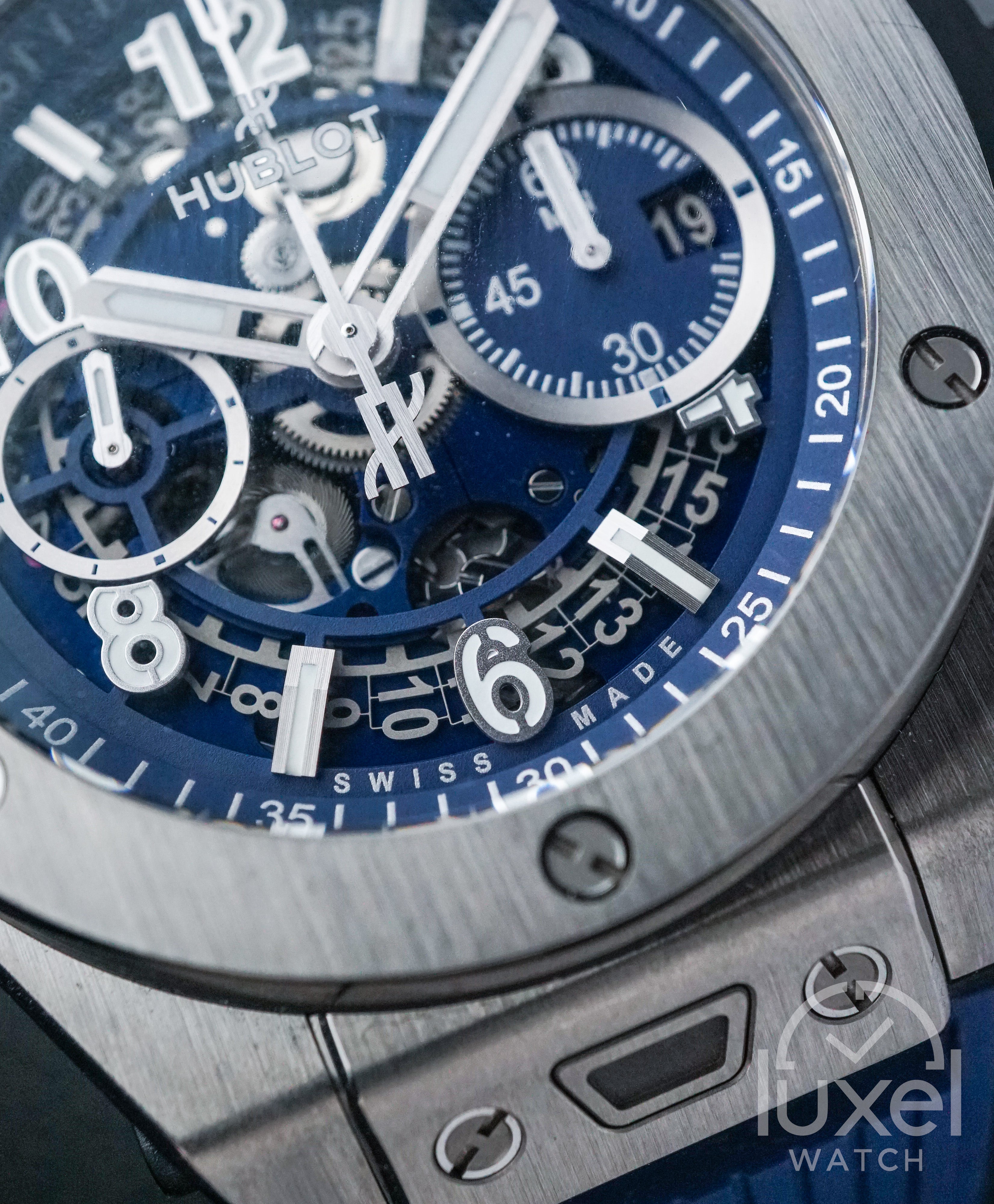 Big Bang Unico Titanium Blue Ceramic Mat Blue Skeleton Dial Blue Rubber Strap 441.NL.5171.RX