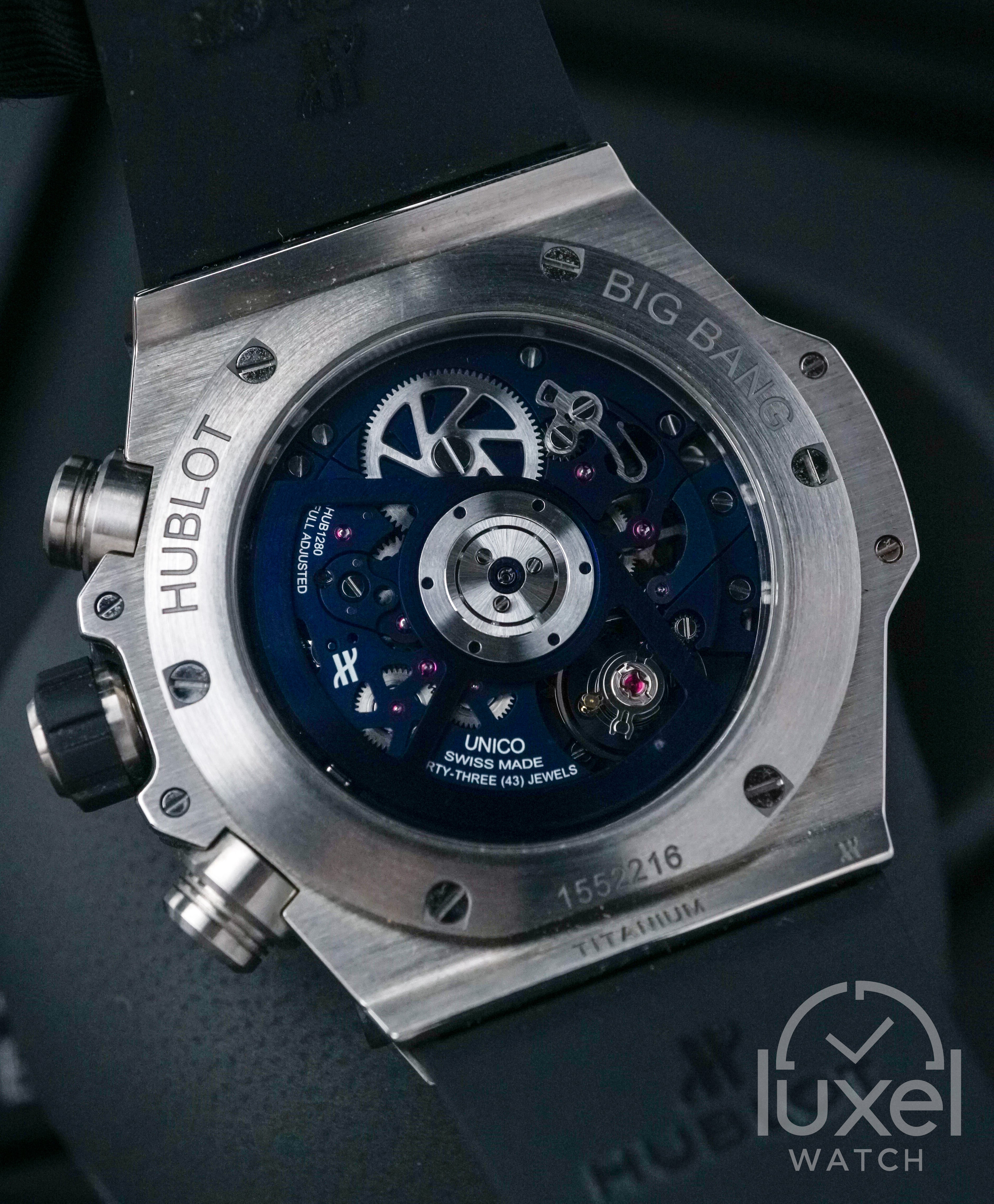 Big Bang Unico Titanium Blue Ceramic Mat Blue Skeleton Dial Blue Rubber Strap 441.NL.5171.RX